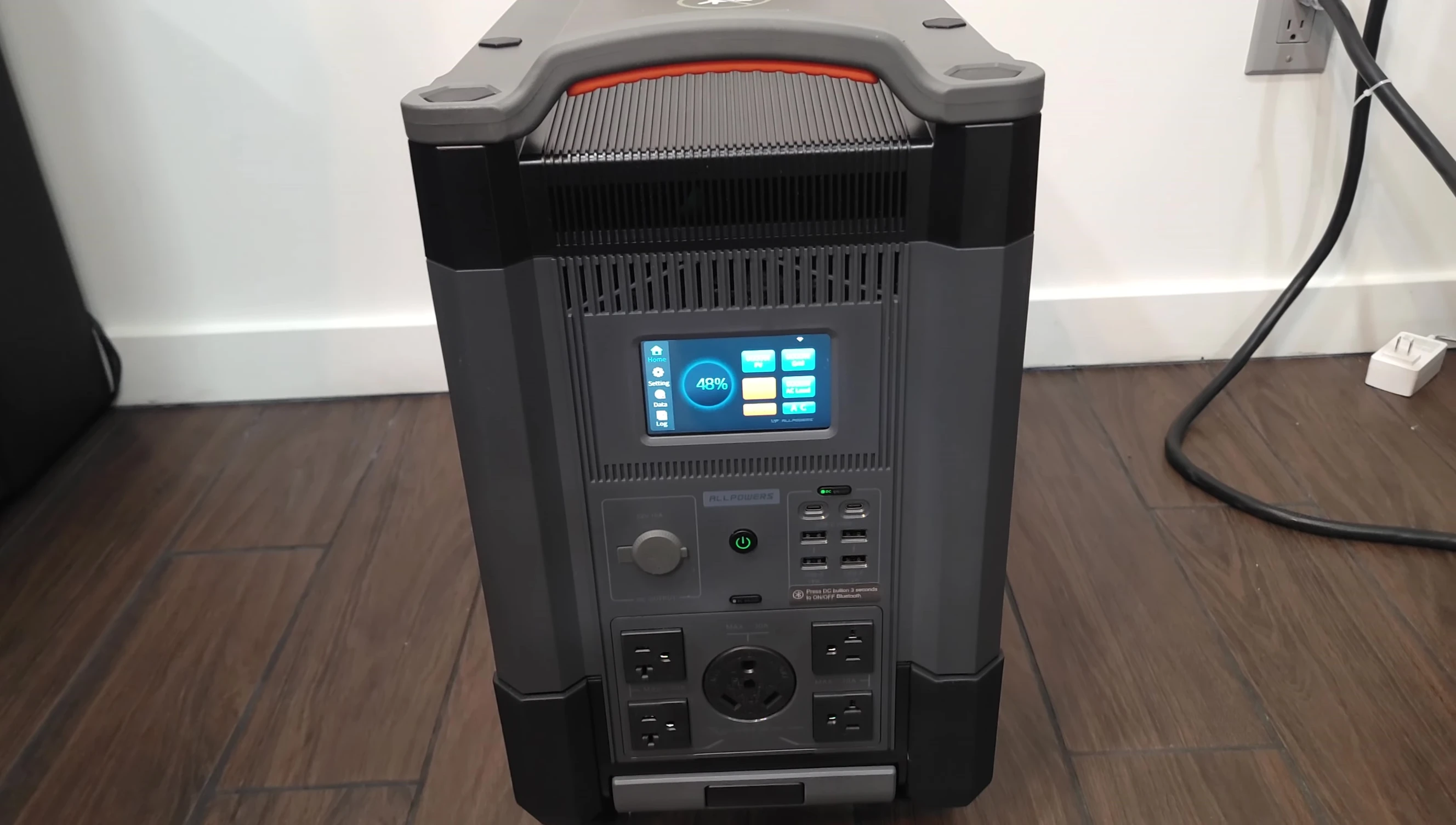 Front view of the AllPowers R4000 power station, showcasing its modern design.