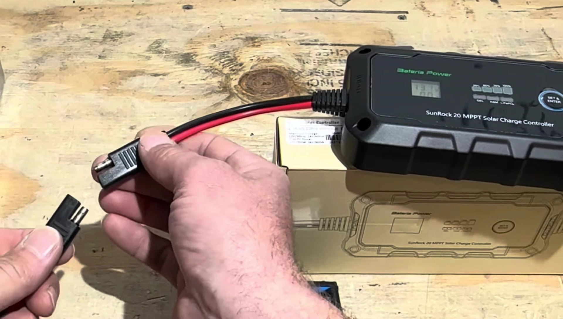 Testing the controller with a 30V power supply.