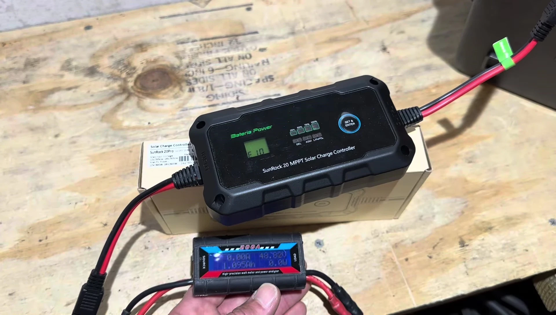 The E10 error code displayed on the controller.