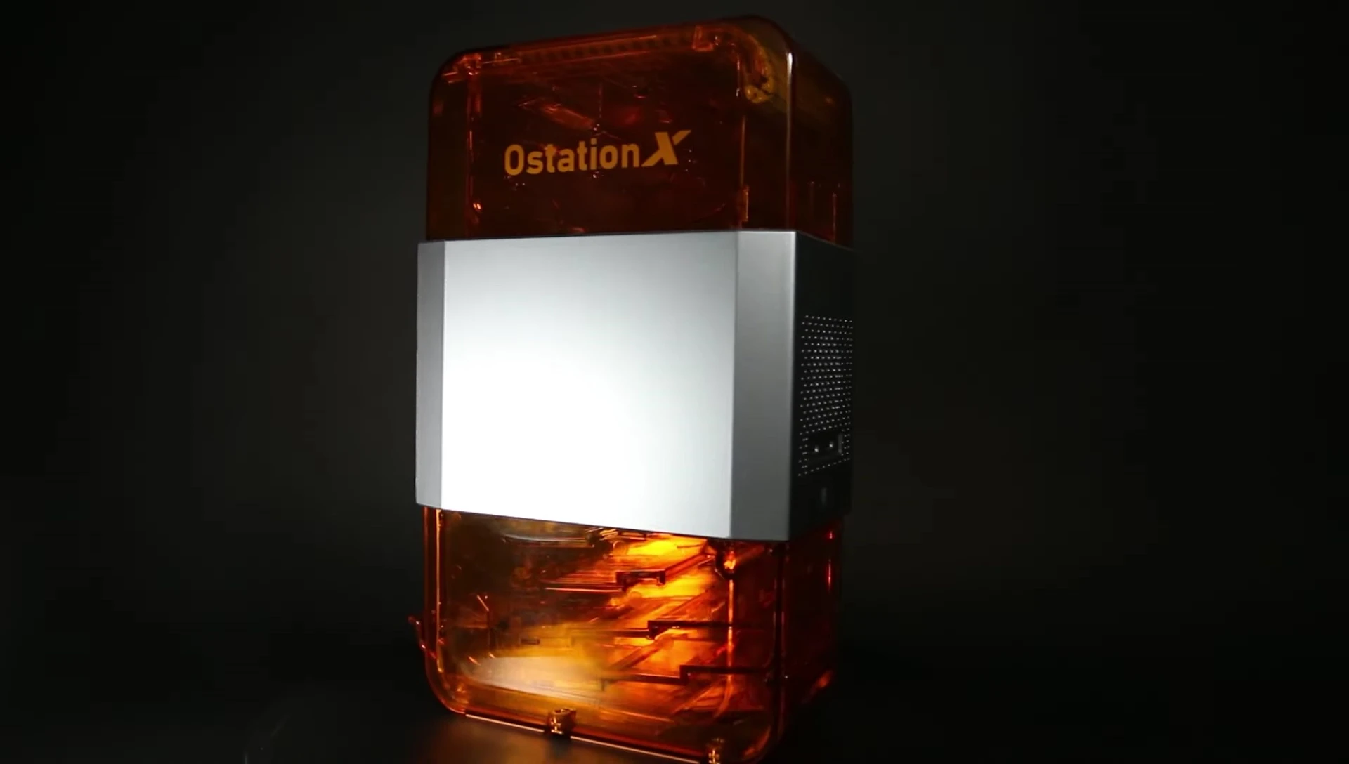 Close-up view of the OLIGHT OStation X charger.