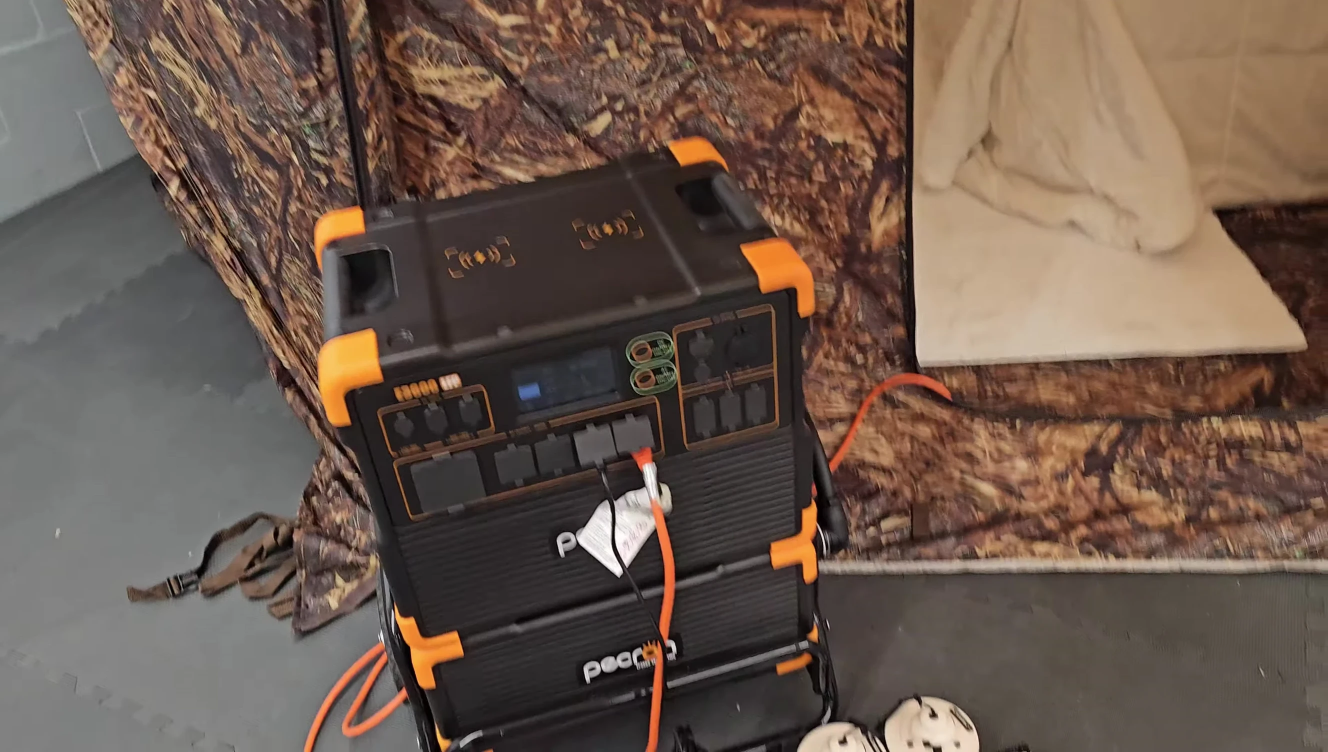 The power station the next morning after an overnight test.