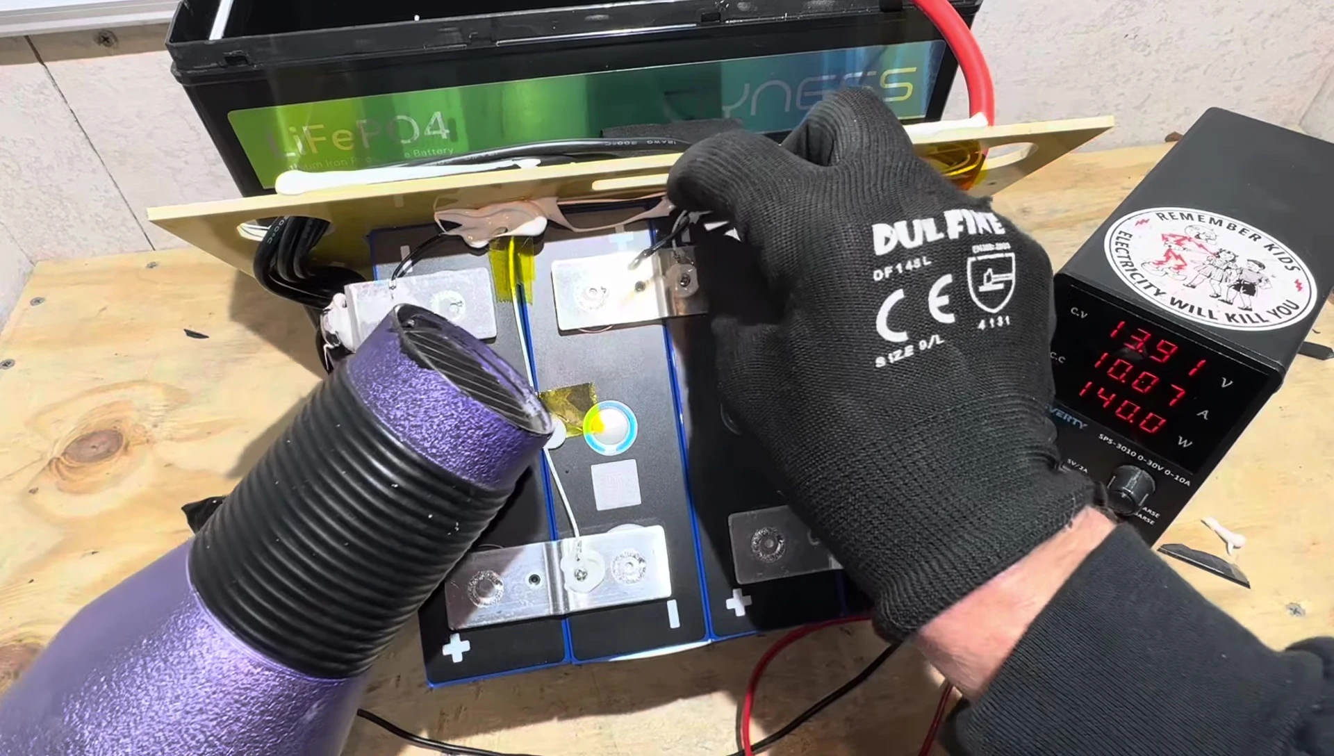 High temp protection test setup