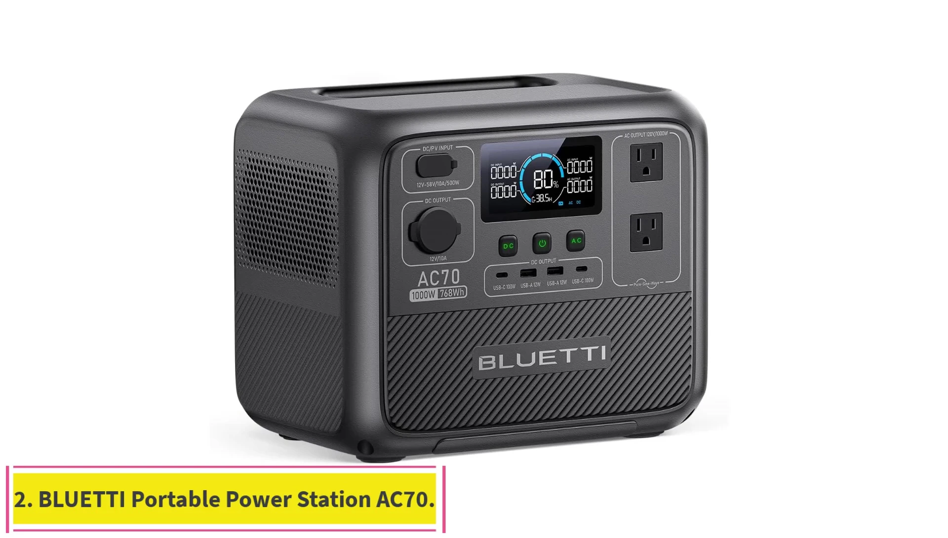 Bluetti AC70 portable power station