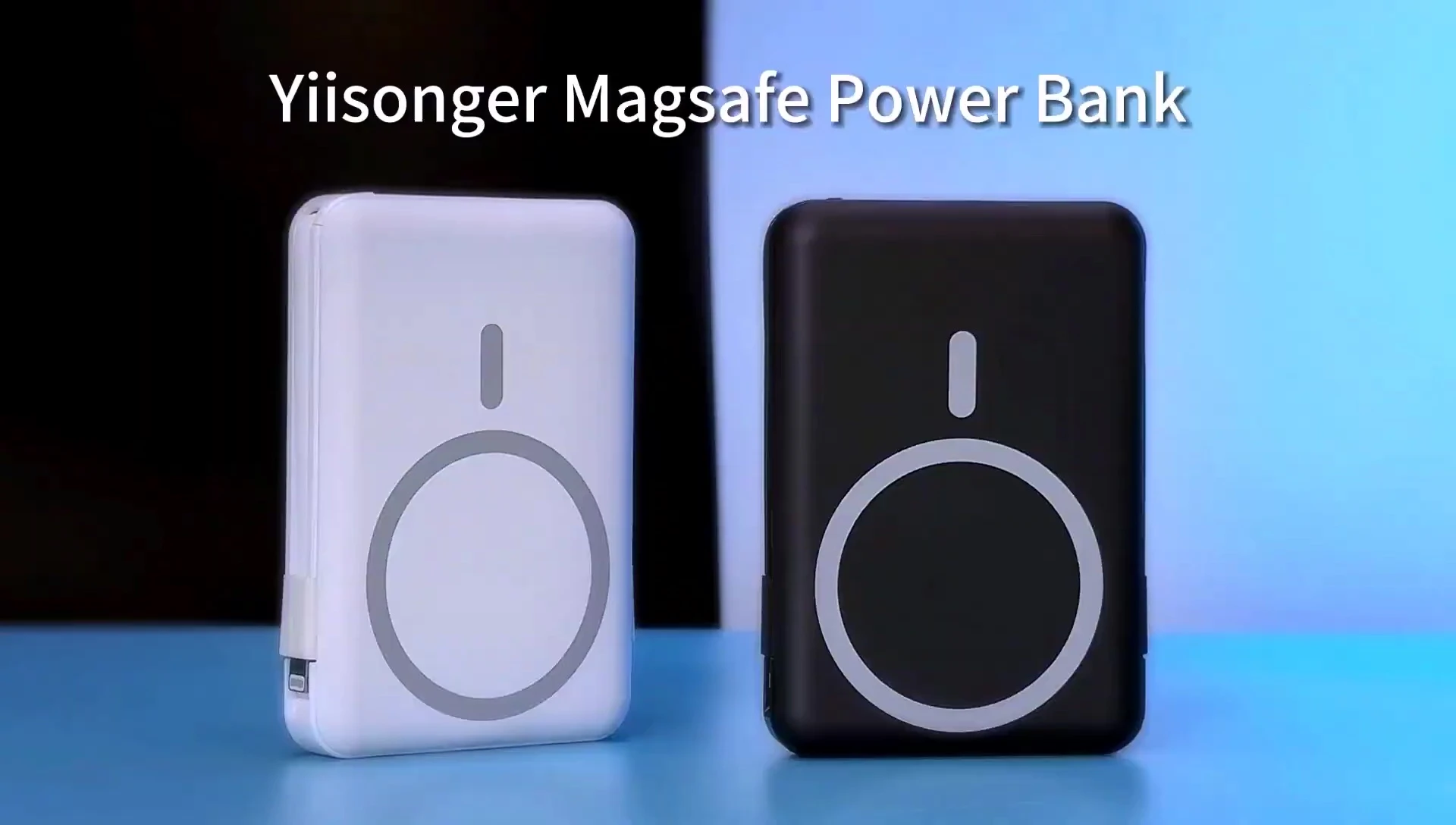 Close-up of the Yonger MagSafe Battery Pack's display