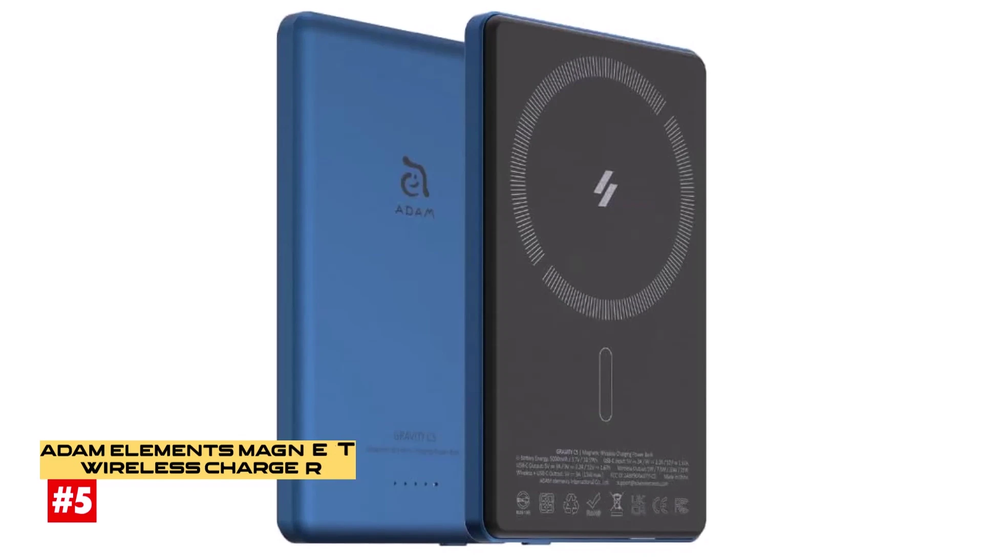 Atom Elements Magnetic Wireless Charger attached to an iPhone