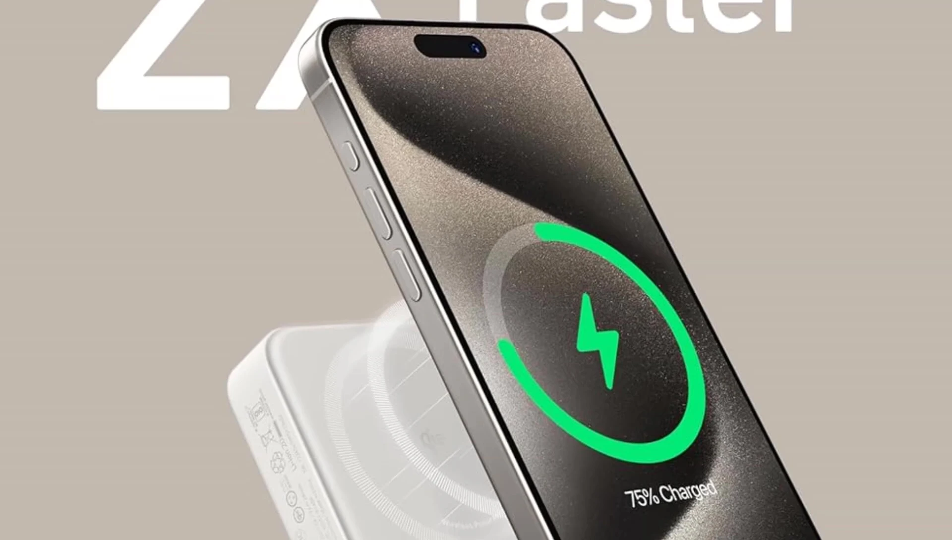 Anker MagGo charging a Galaxy S23 Ultra