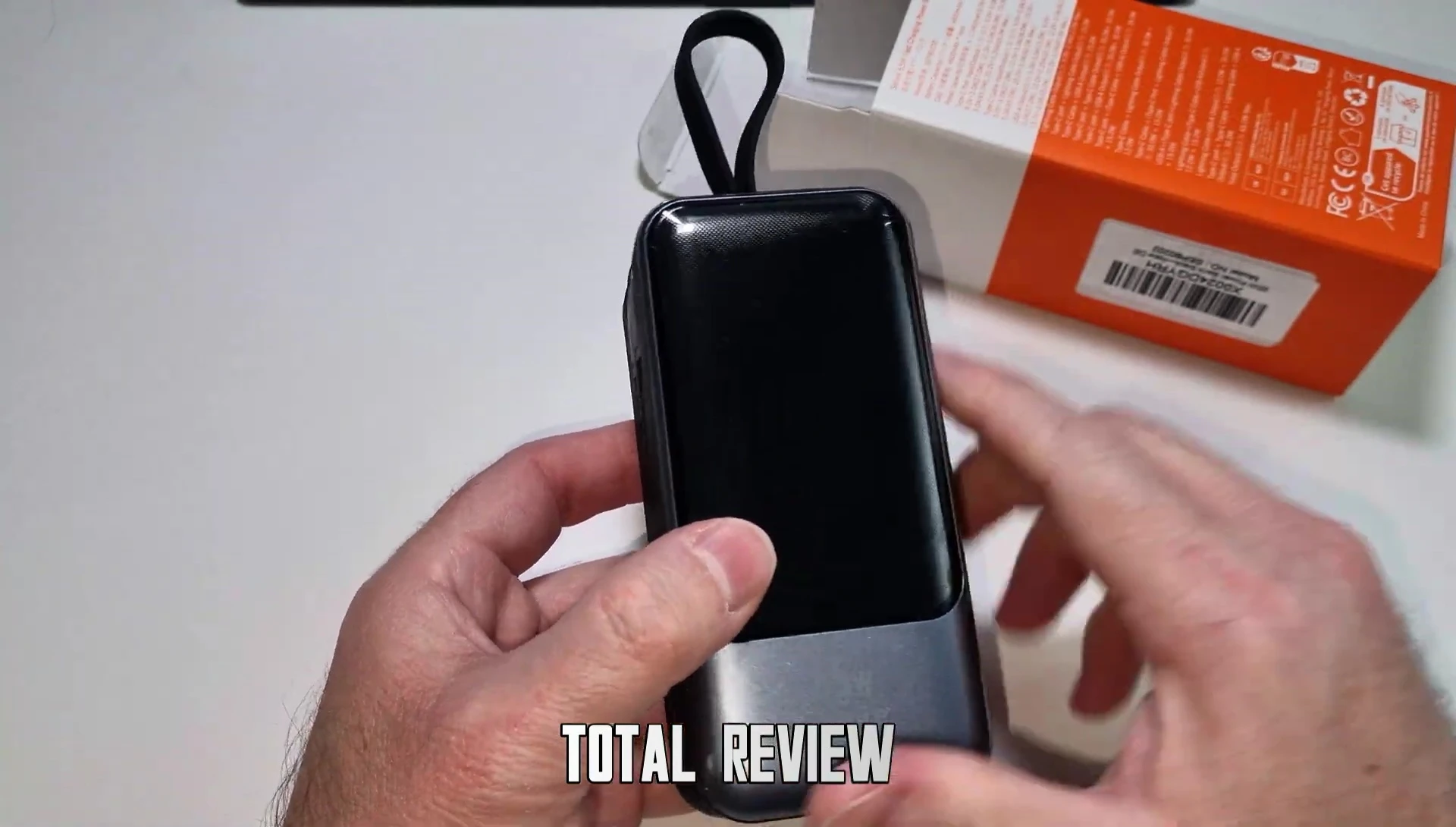 Compact power bank in hand