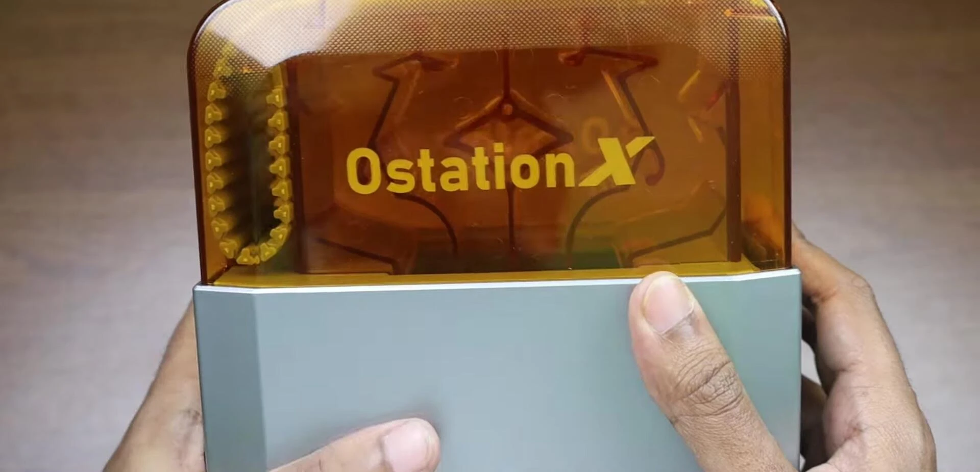 Top compartment full of batteries