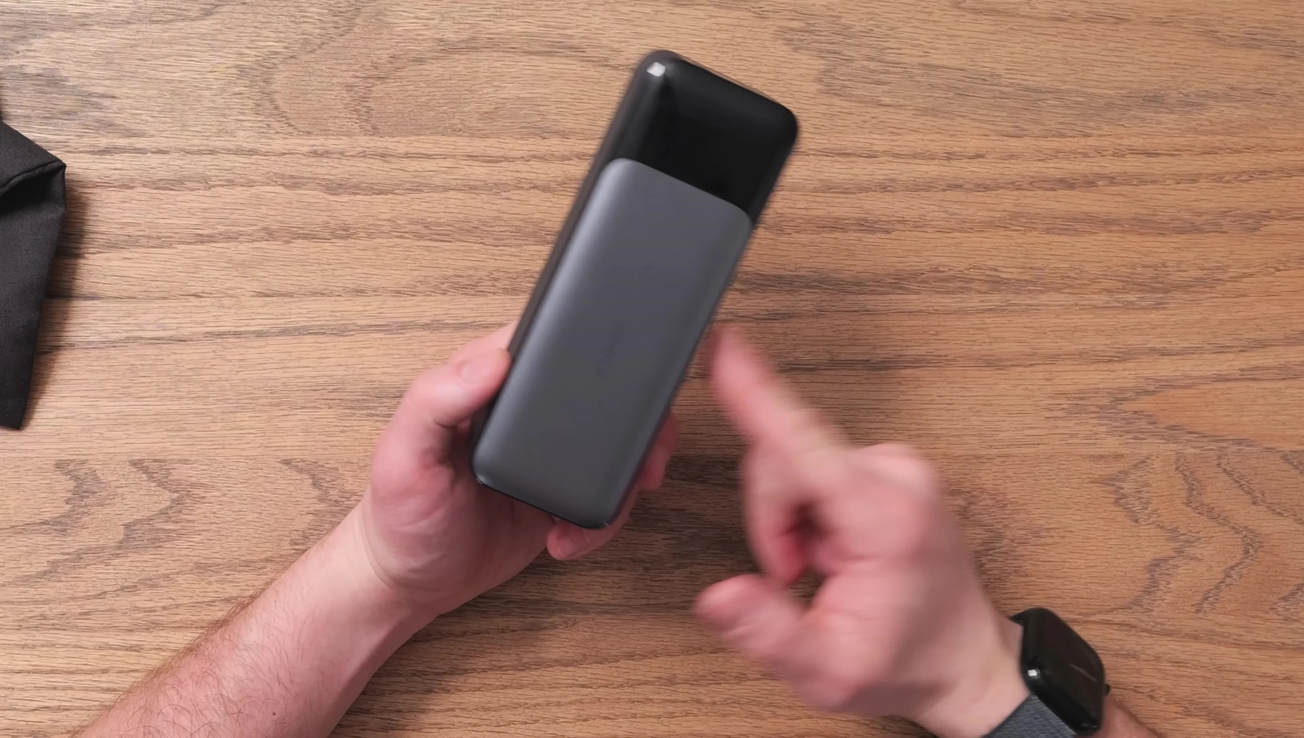The Anker 737 power bank showing its capacity details.