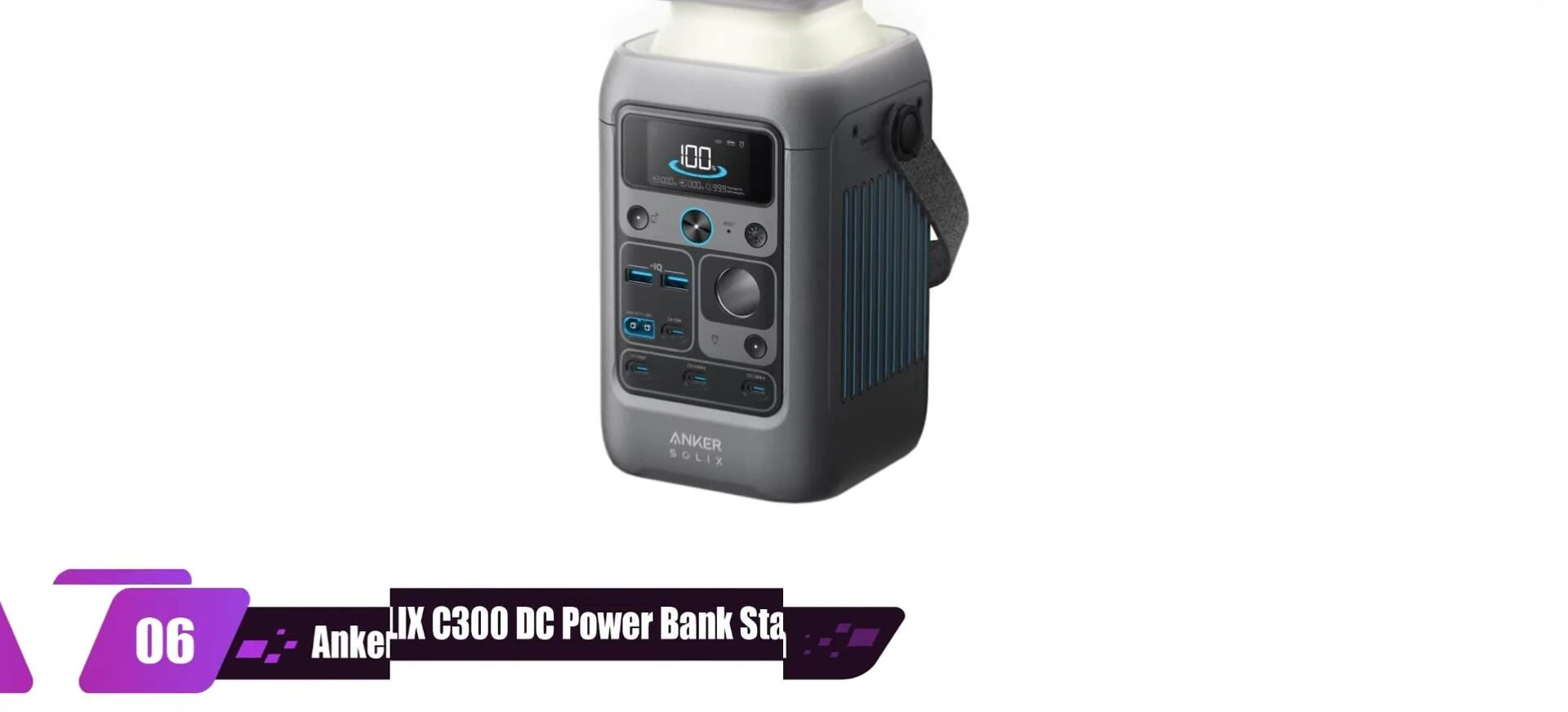 Anker Solar C300 Power Bank Station shown in its entirety.