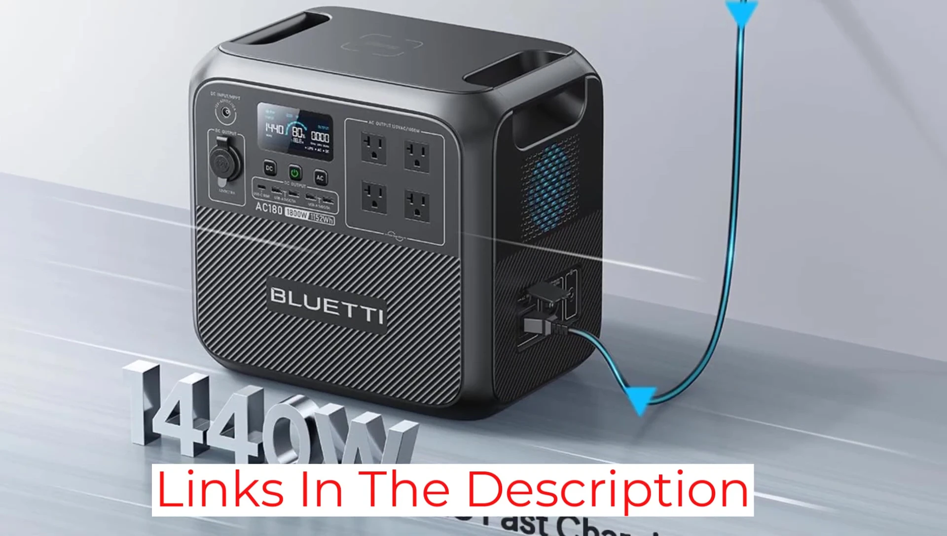 Bluetti AC180 charging indicator