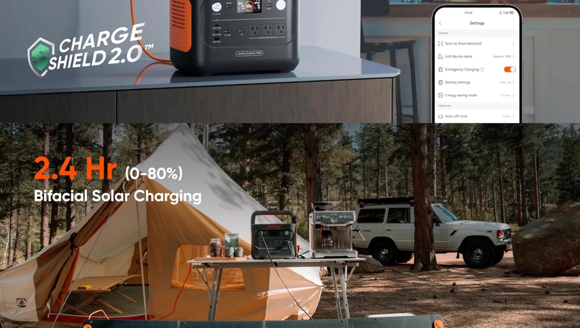 Jackery Explorer 1000 V2 charging quickly