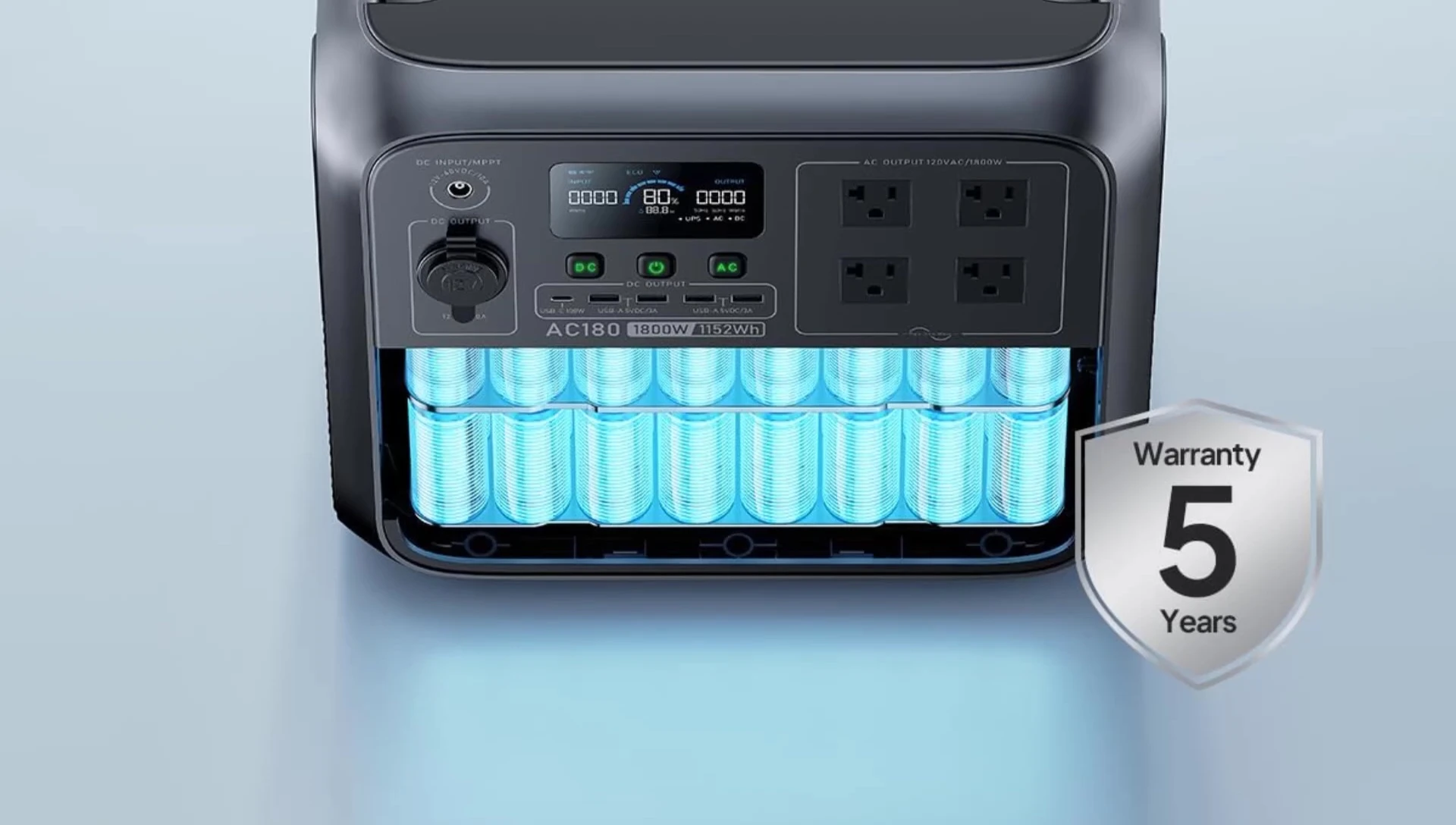 Bluetti AC180 powering multiple devices