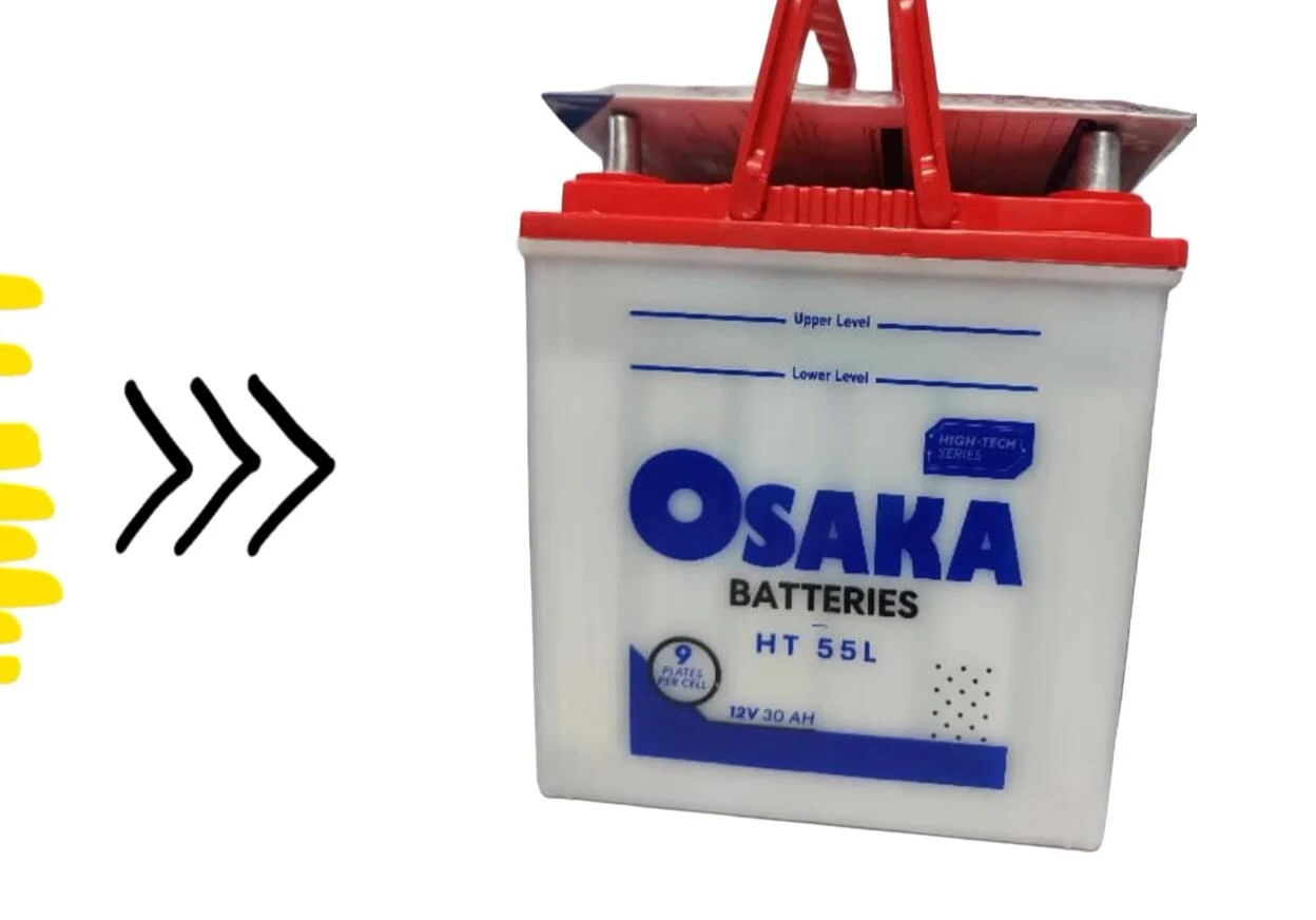 Screenshot displaying the Osaka HT 55L battery