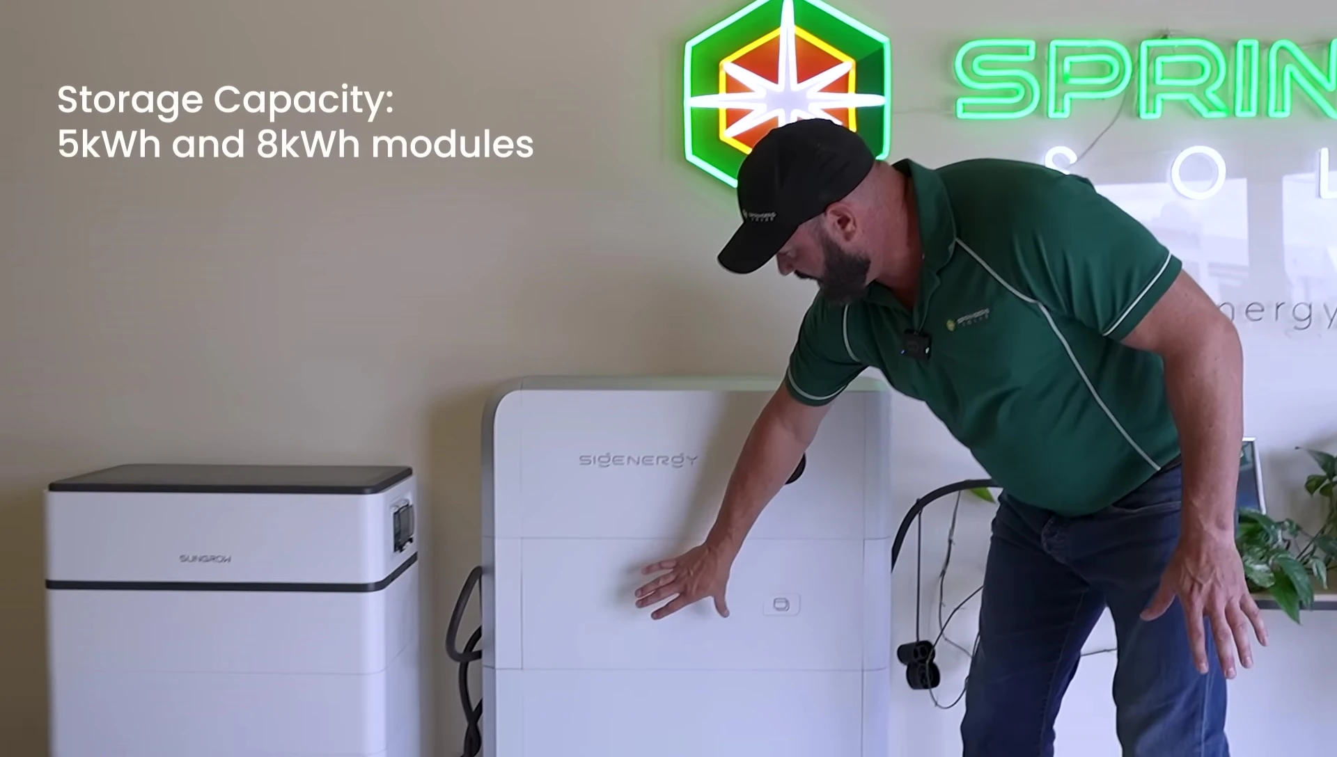 Close-up of Sig Energy's DC charging module for EVs