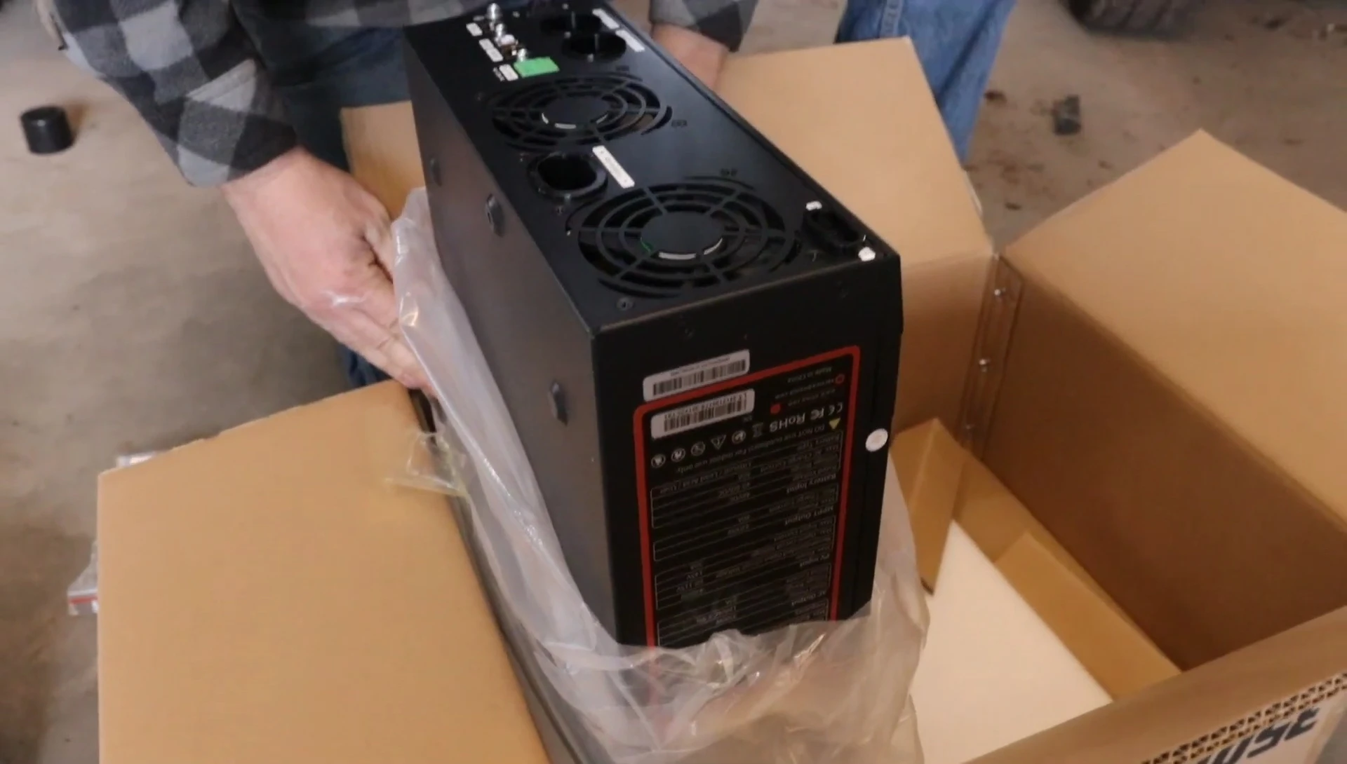 Close-up of Lead Time 3500 watt Inverter Charger