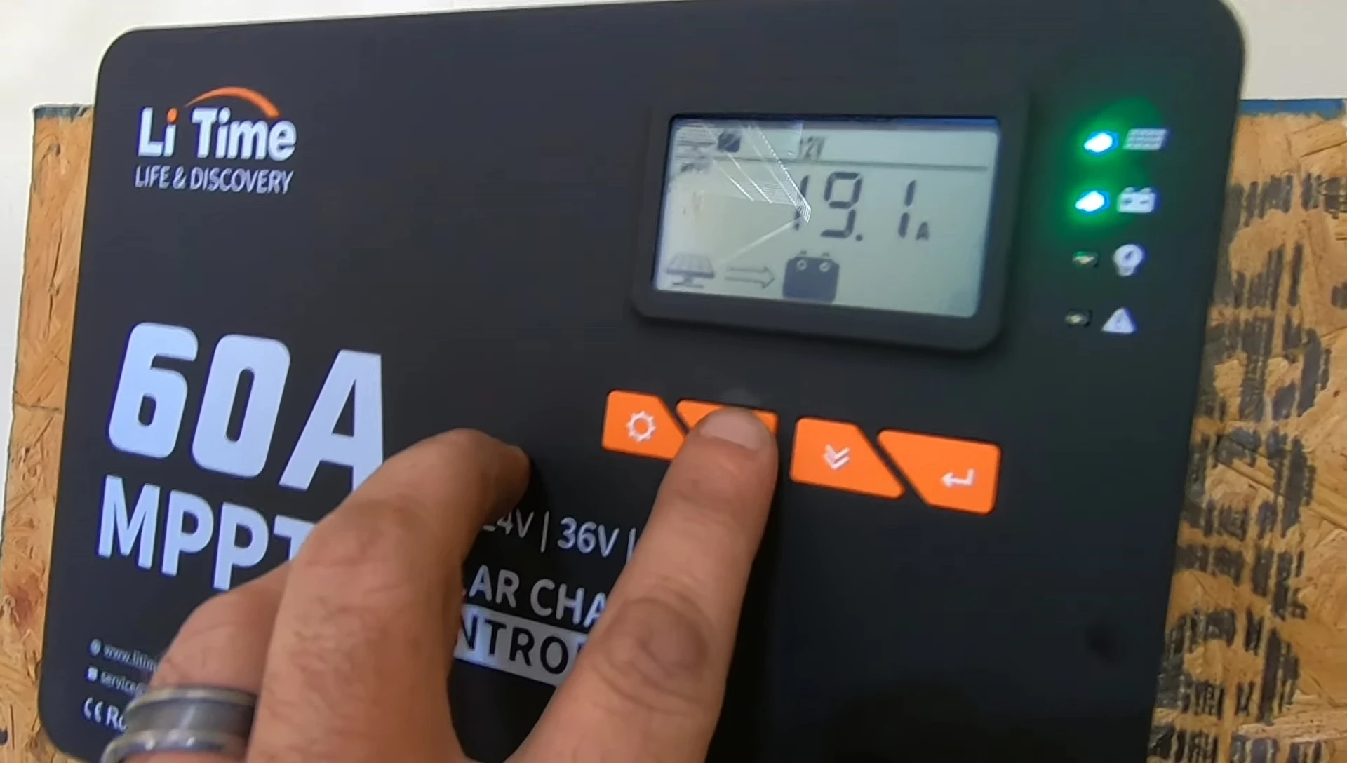 Close up of the solar panels