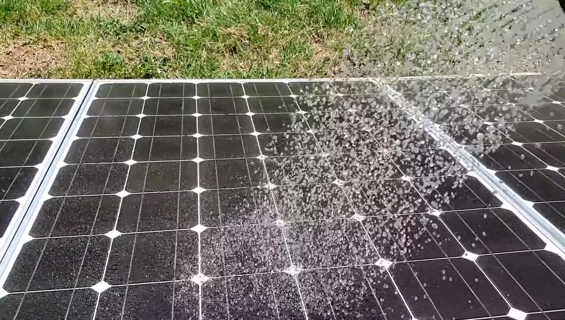 Screenshot of the water cooling method applied to the solar panels