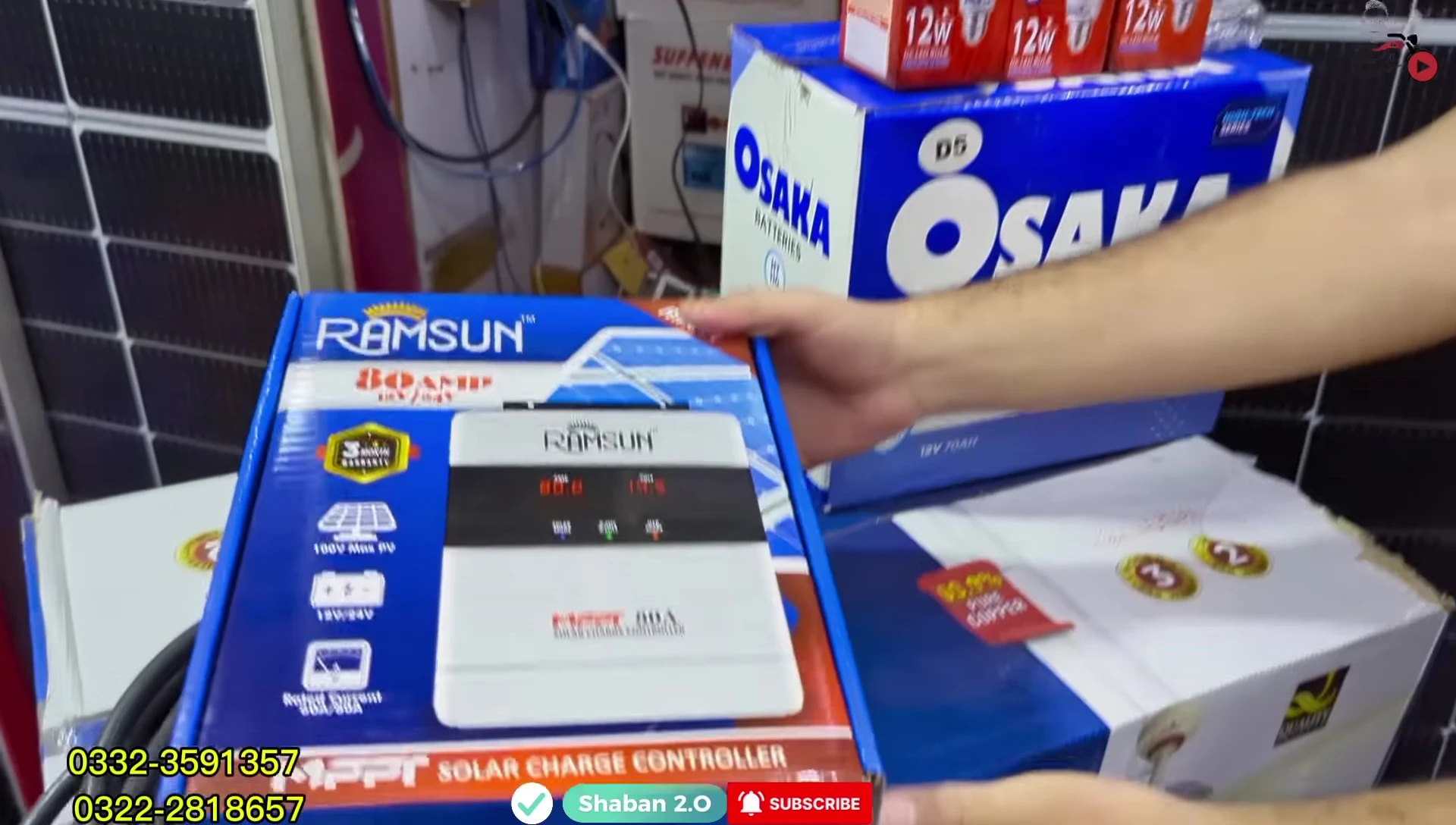 Showcase of the MPPT charge controller.