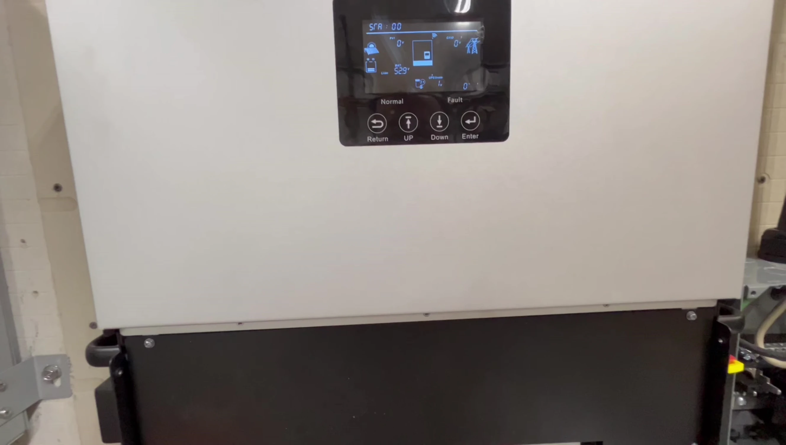 Battery connected to and communicating with the 6000XP inverter