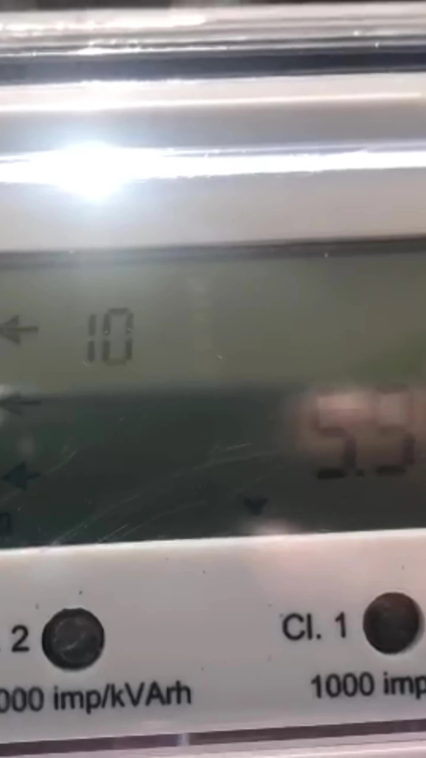 Example of inverter kilowatt reading