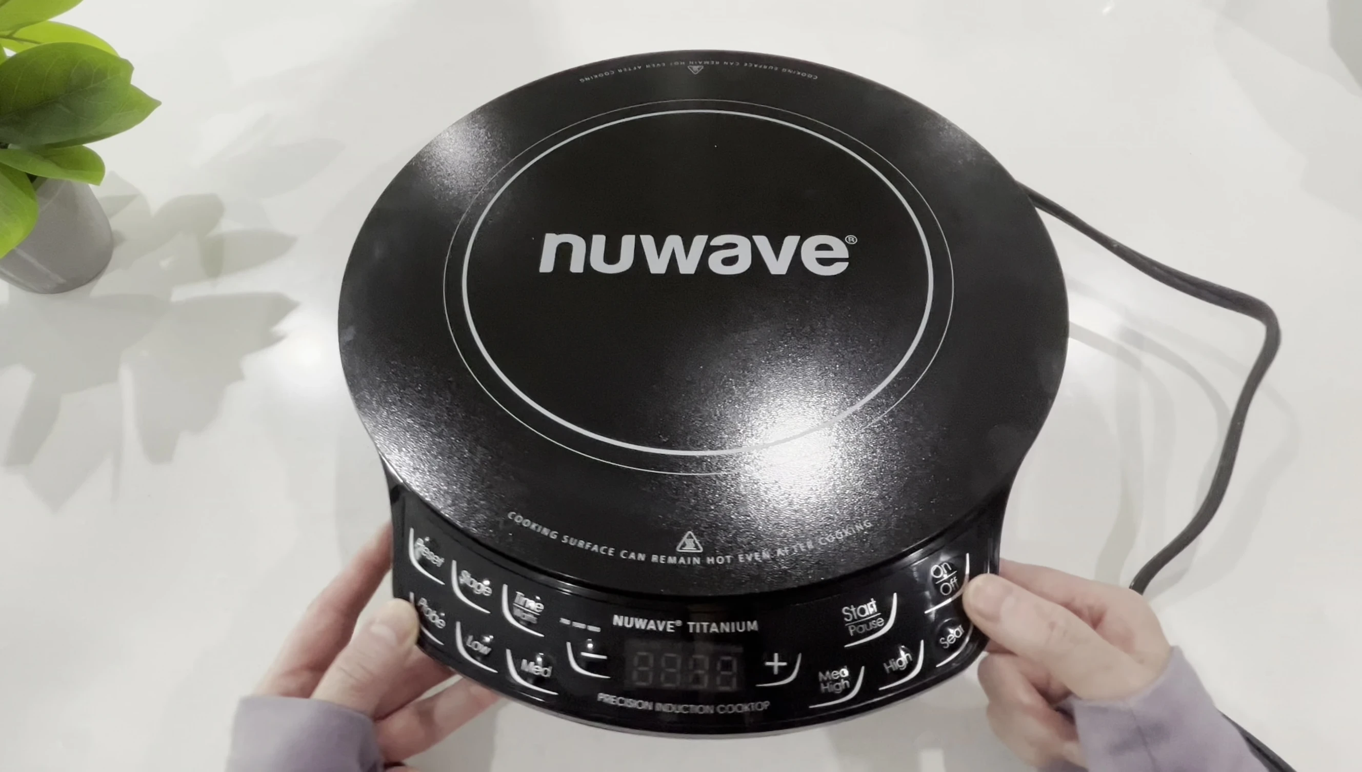 The control panel of the Nuwave PIC Titanium
