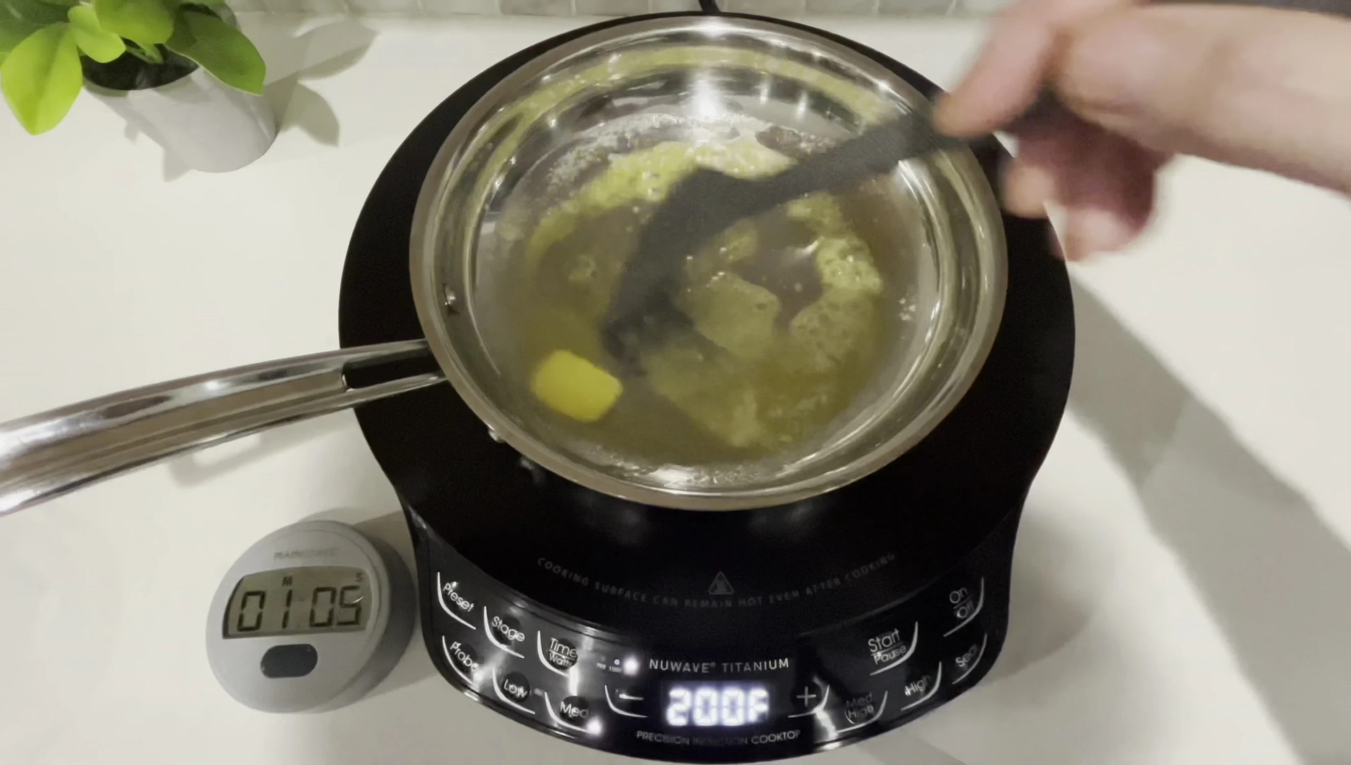 Making a French omelette