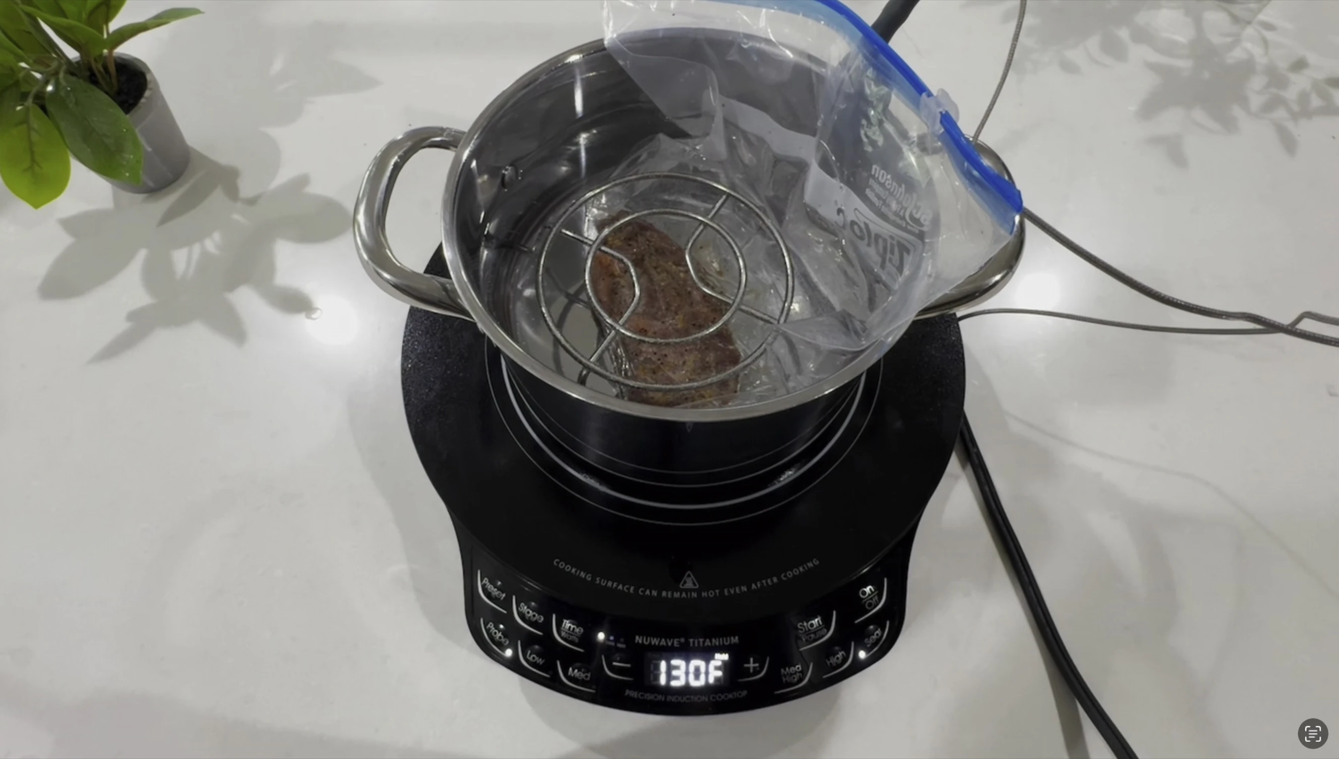 Sous vide steak
