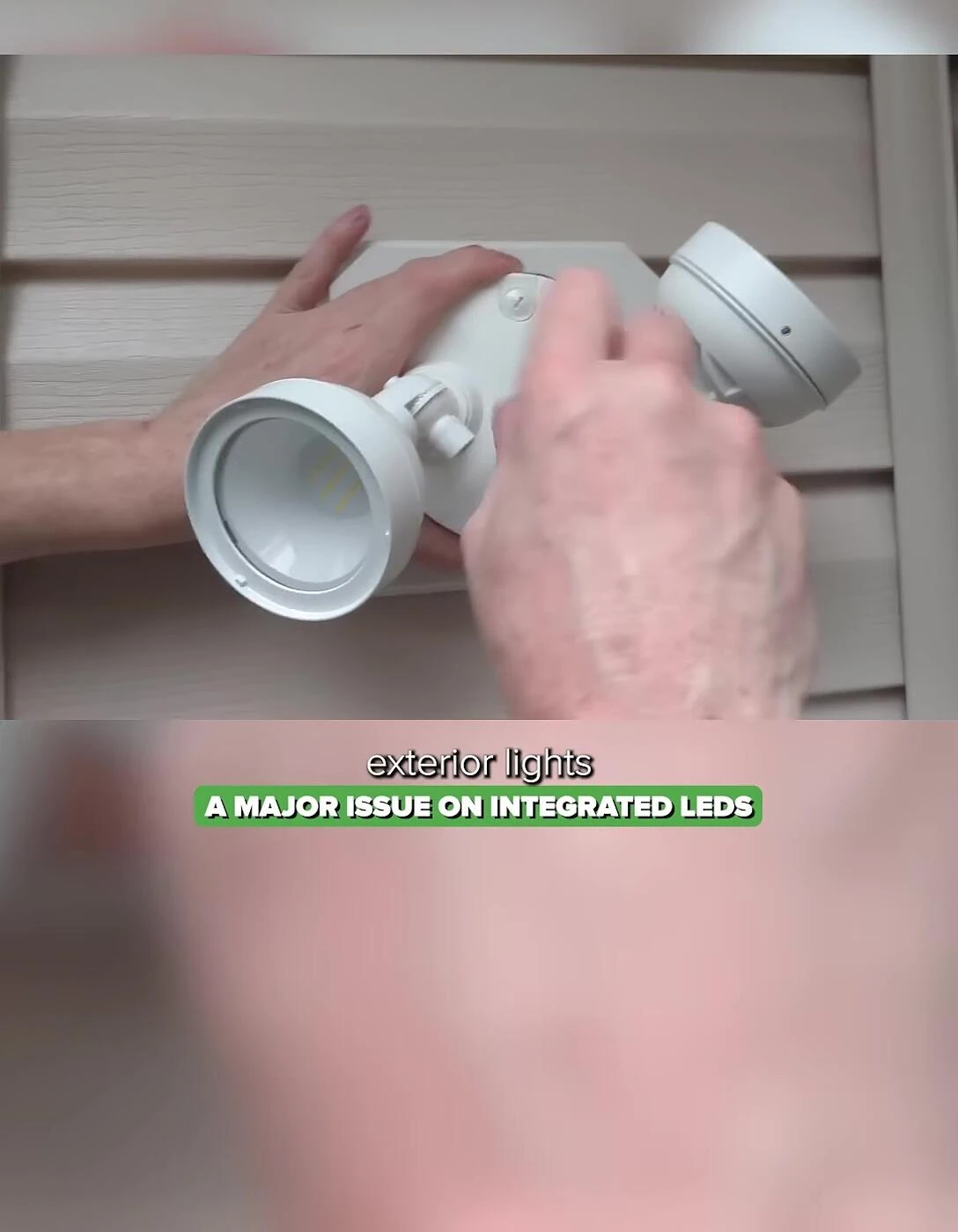 Exterior lights that have failed