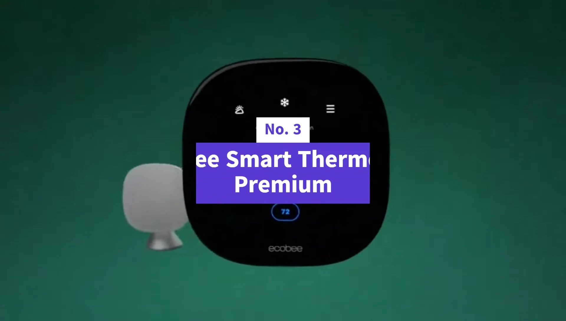 The EcoB Smart Thermostat Premium highlighting its sleek design