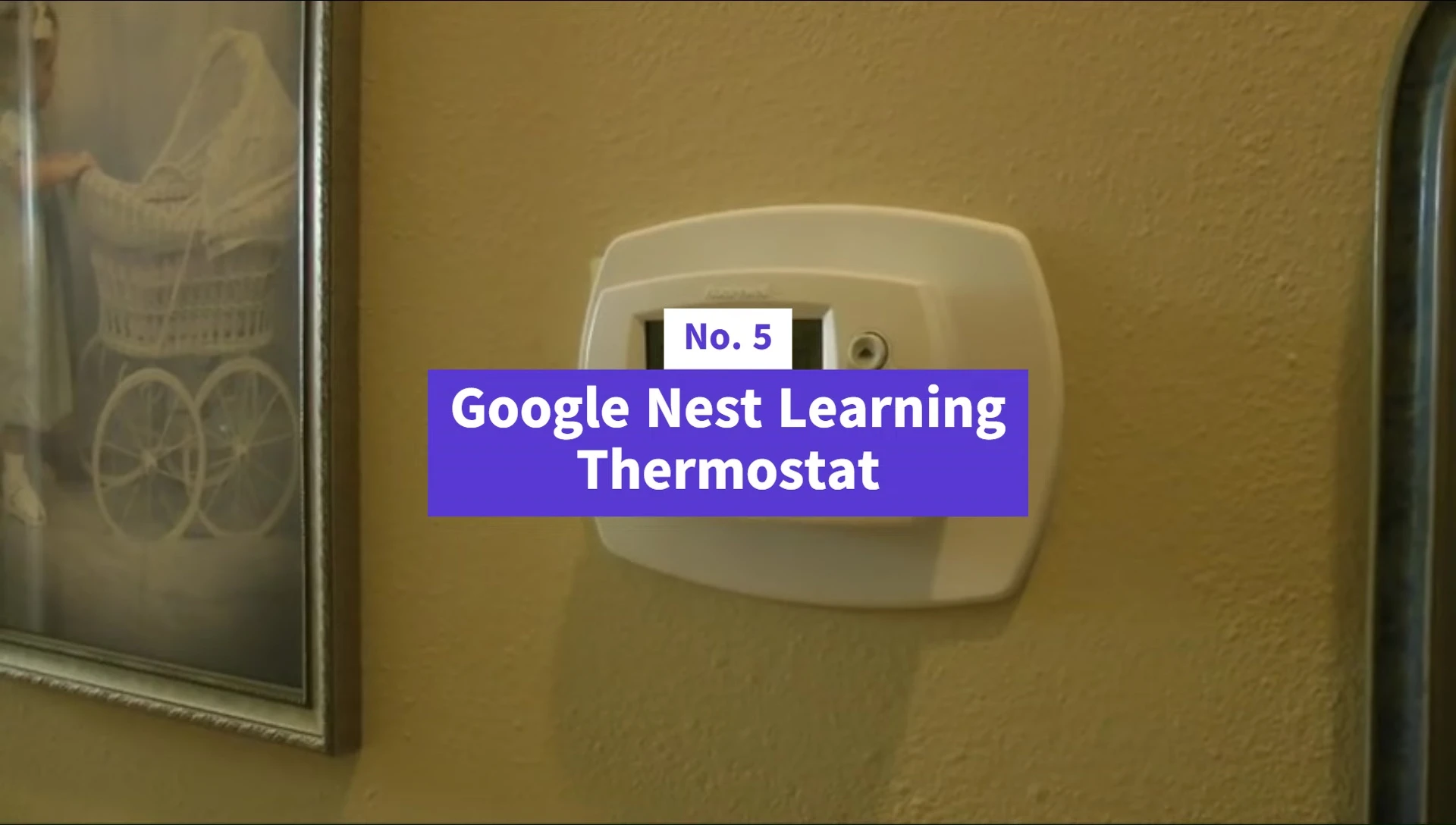 The Google Nest Learning Thermostat (3rd Gen) highlighting its sleek design