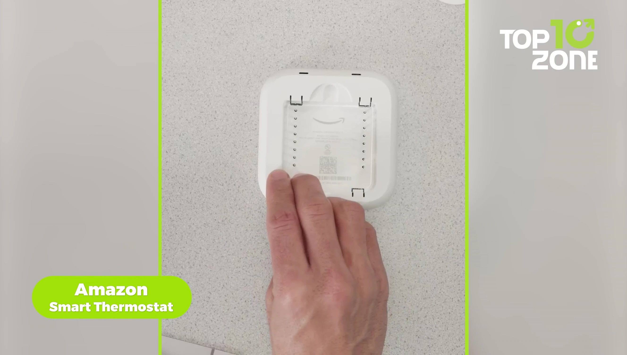 Amazon Smart Thermostat on screen