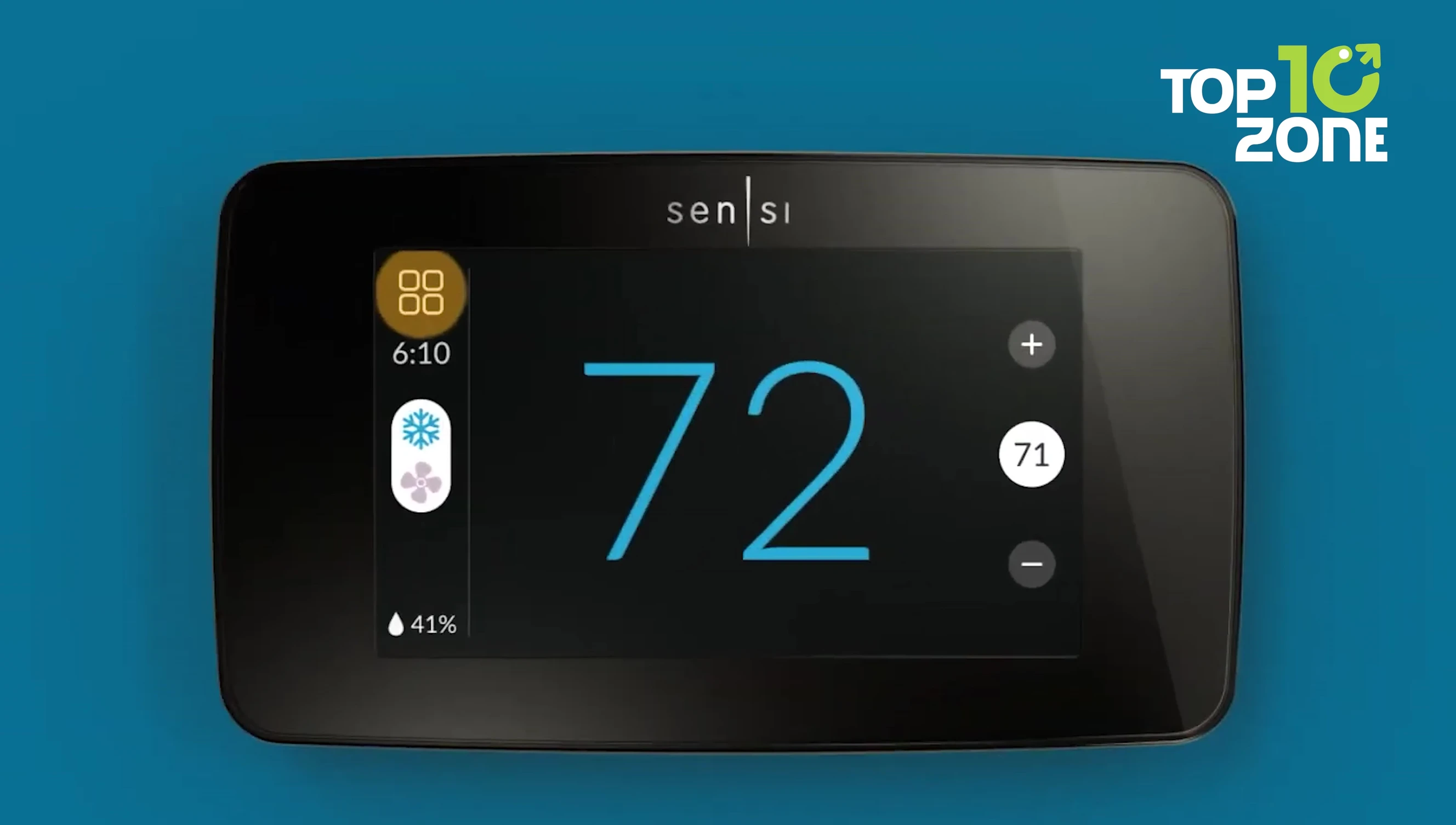 Close-up showcasing the touchscreen interface