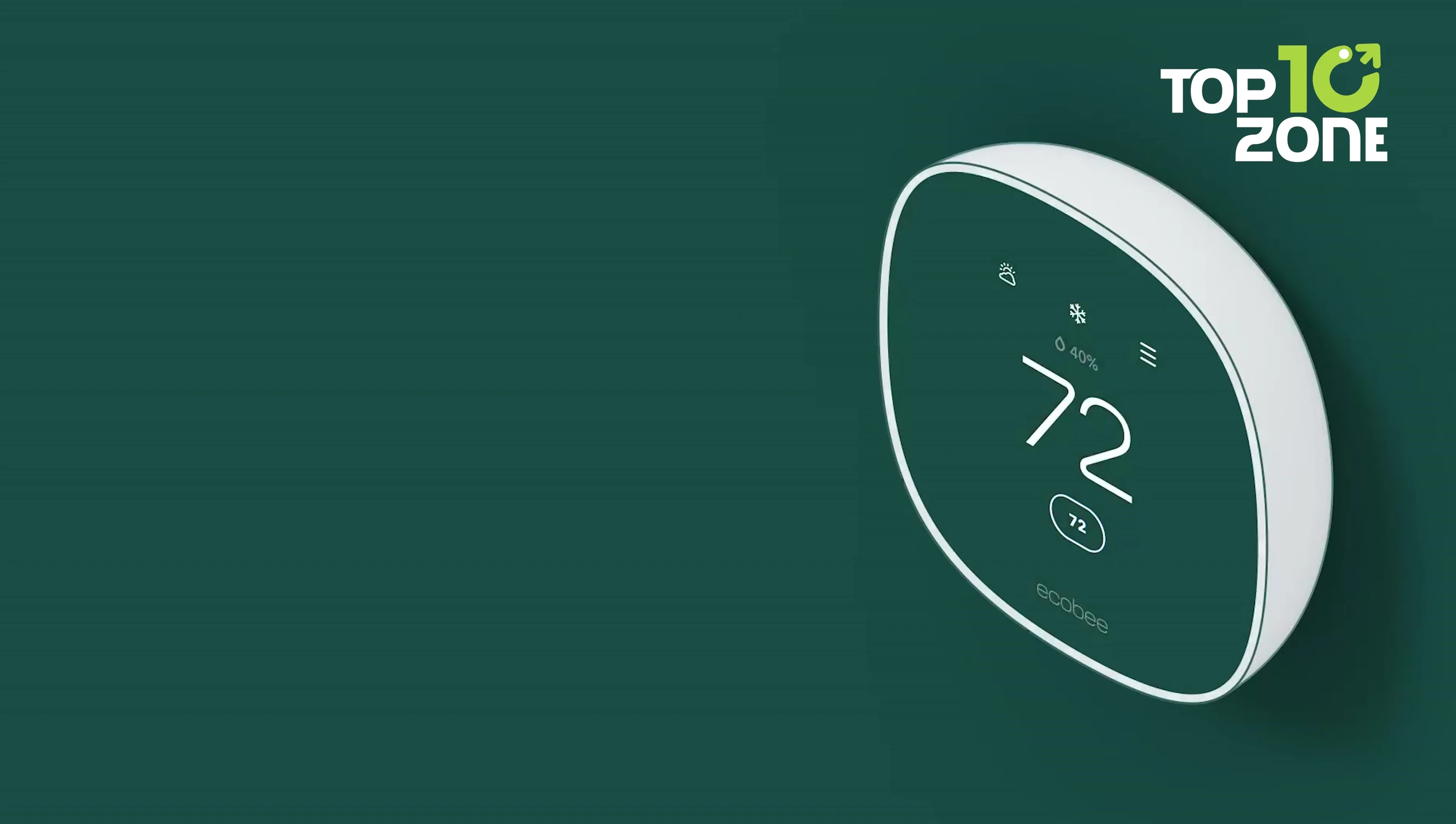 EcoB Smart Thermostat Essential displayed on screen