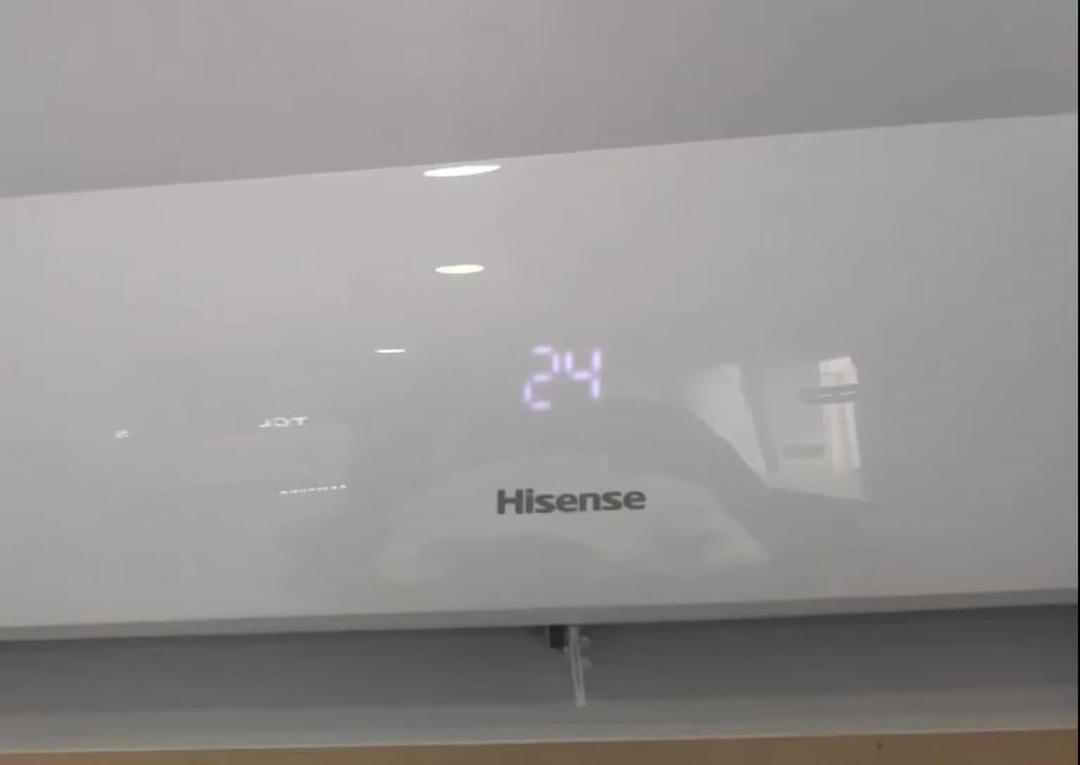 The AC's LED display