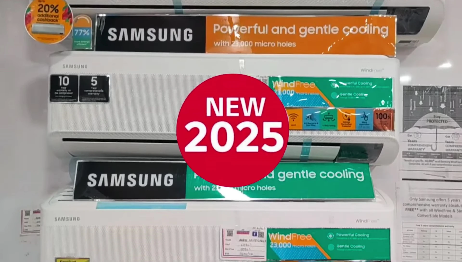 Image of the Samsung air conditioner.