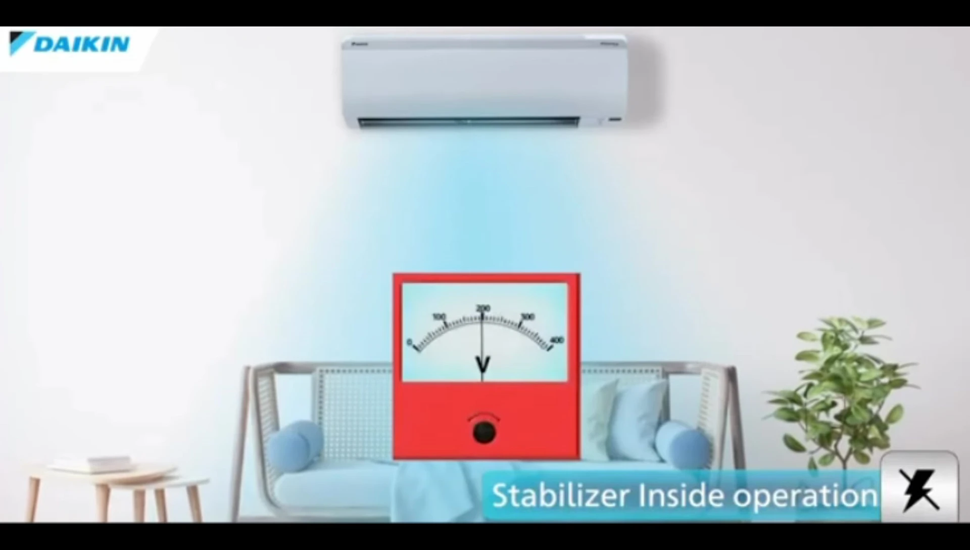 Image of the Daikin air conditioner.