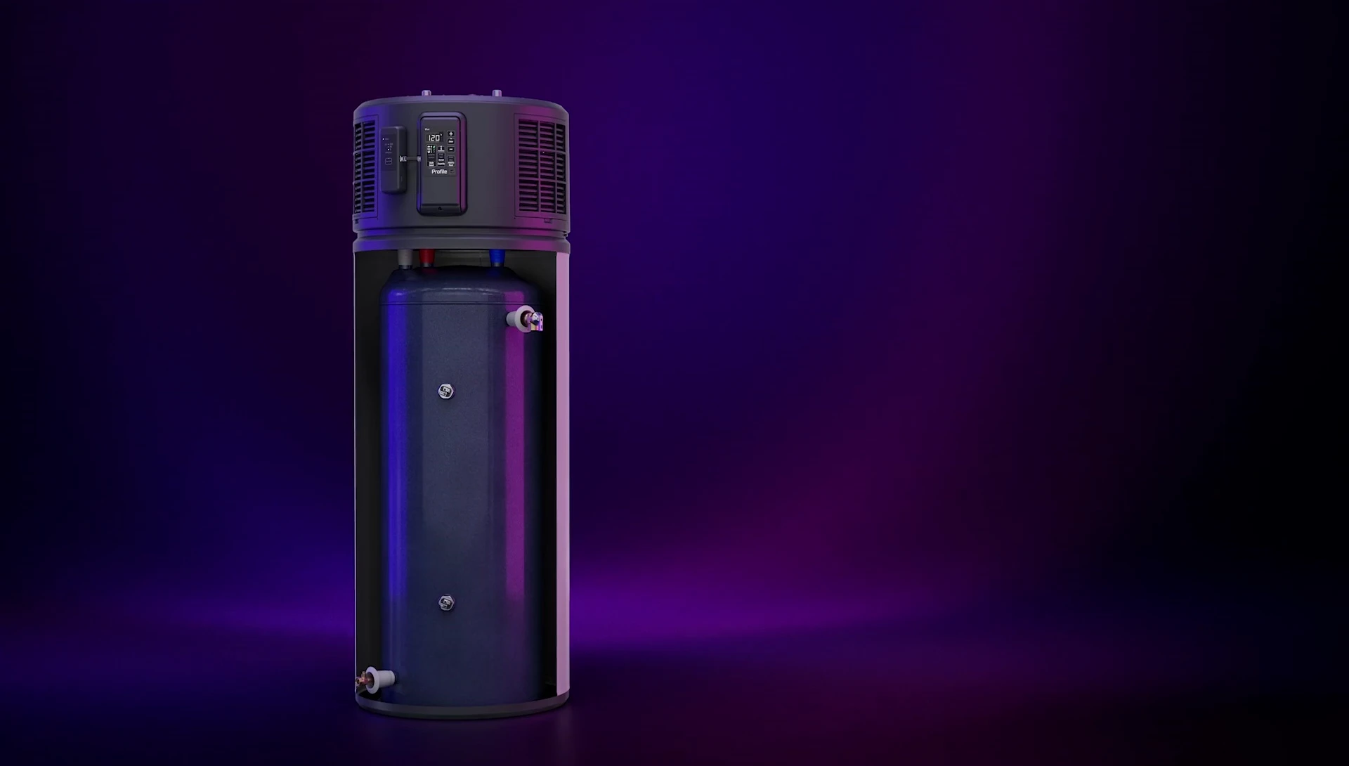 Diagram illustrating how the unit stores heated water and acts as a thermal battery.