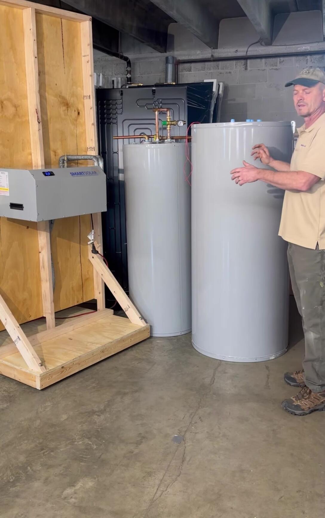 Visual representation of hot water demand and the benefits of ample storage