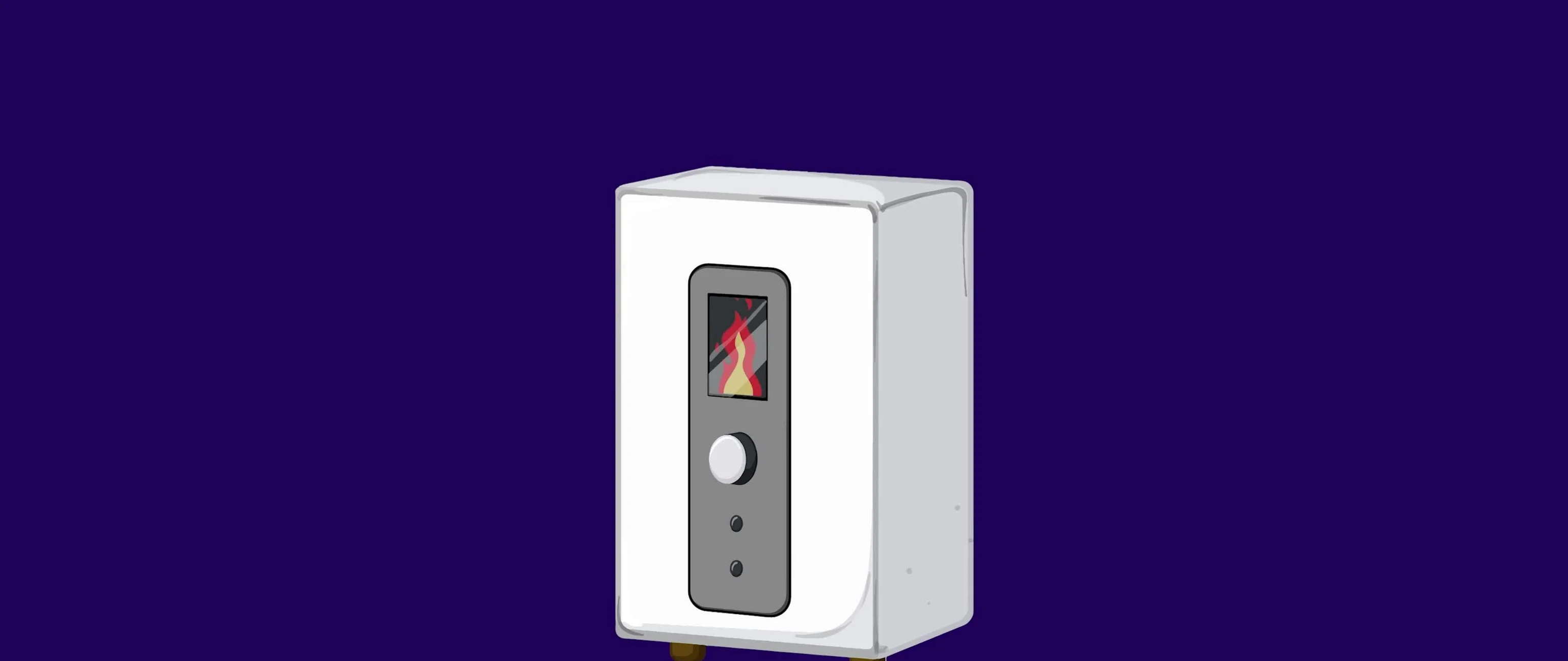 Diagram explaining the operation of a heat pump.