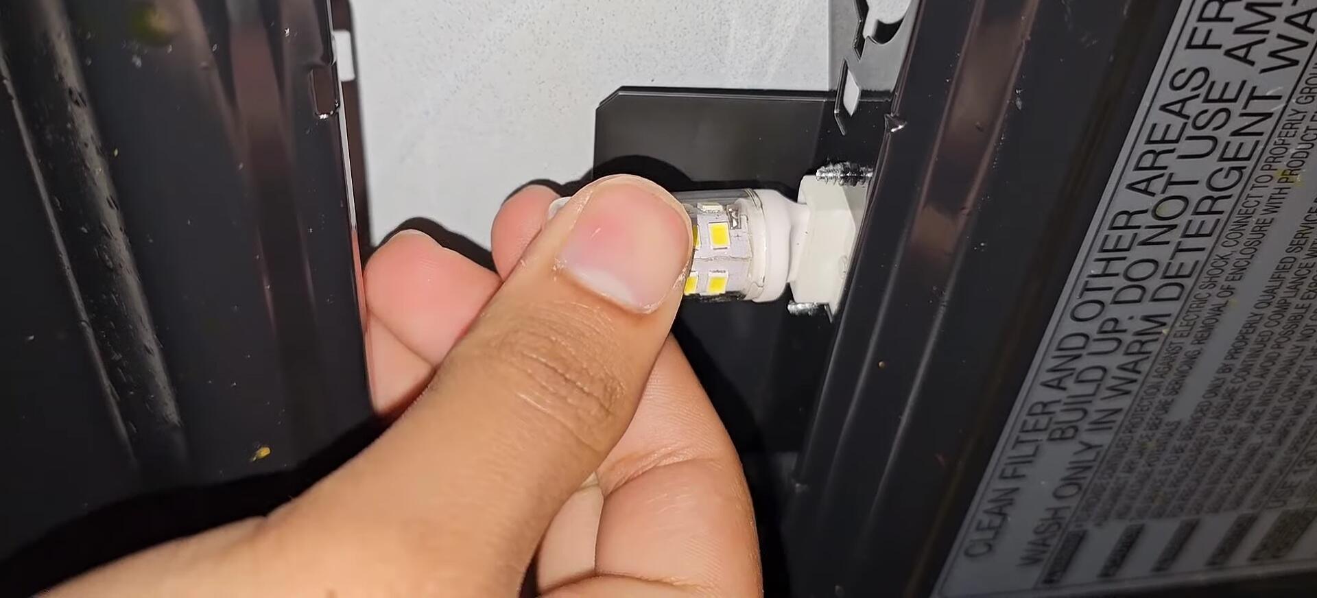 Installing the new LED bulb