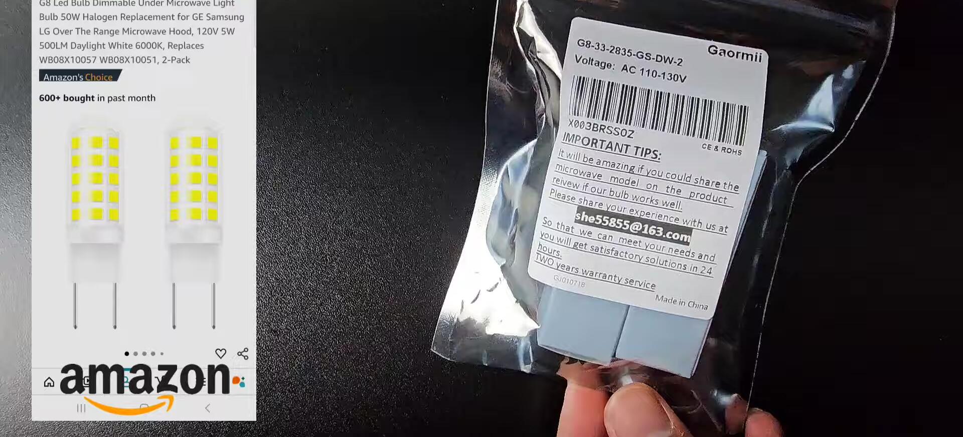 Close-up of the product packaging