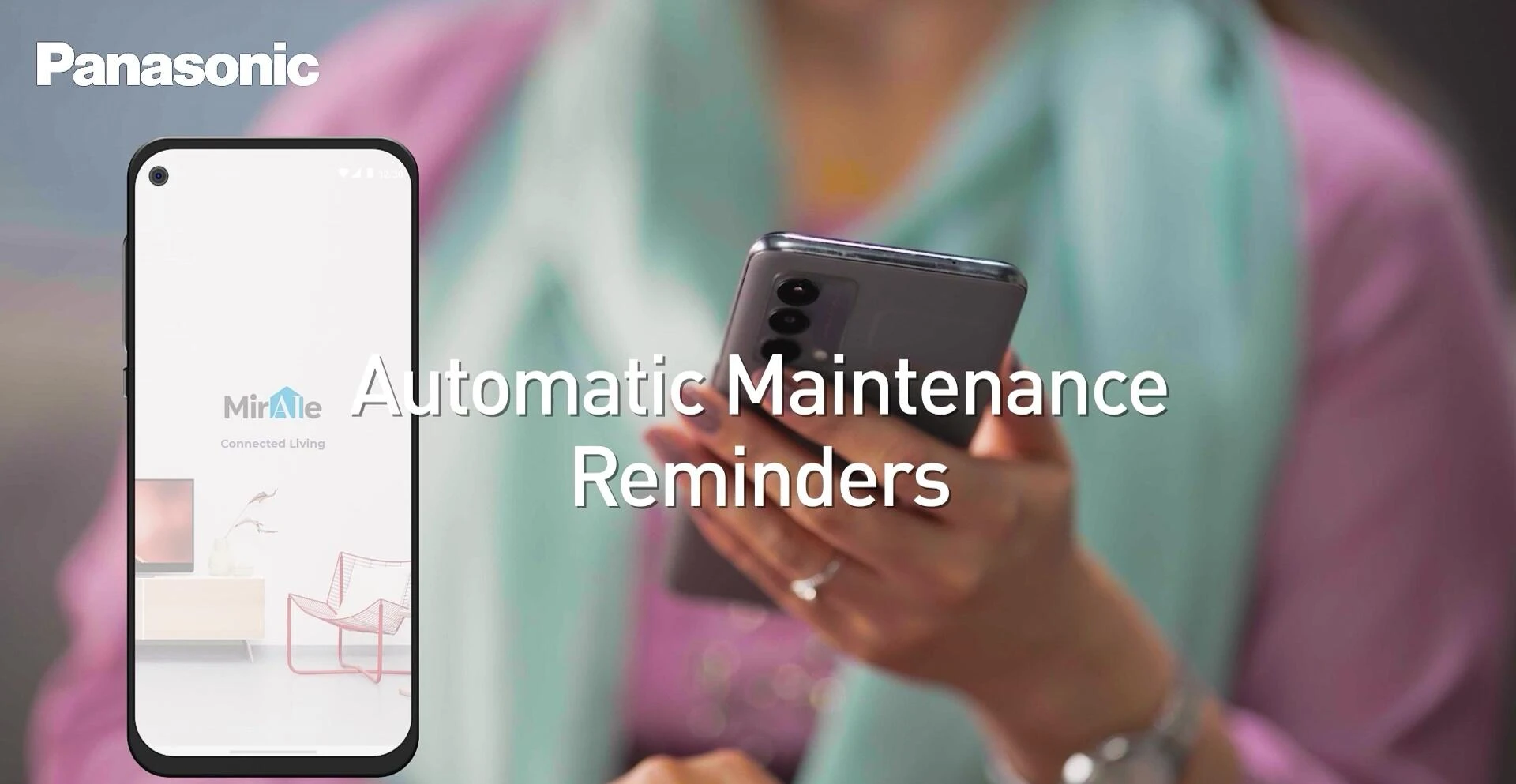 Screenshot of the Mirai app showing maintenance alerts.