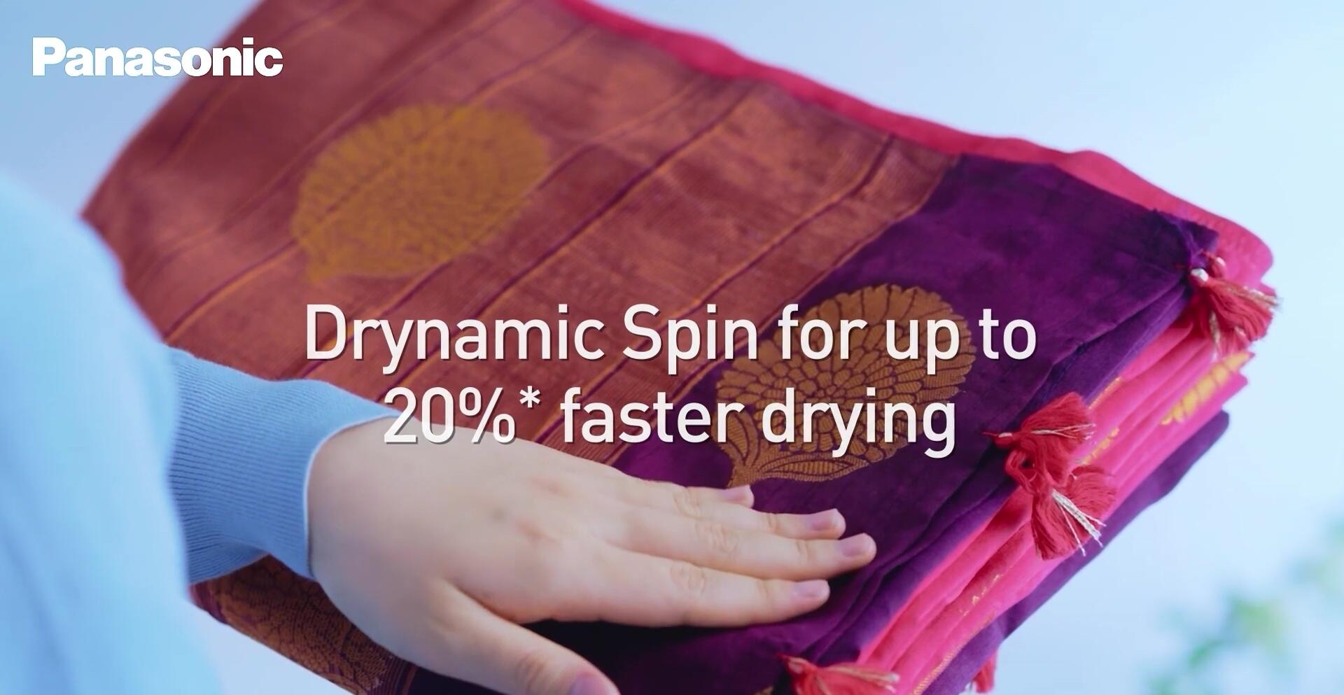 Image highlighting the fast drying feature
