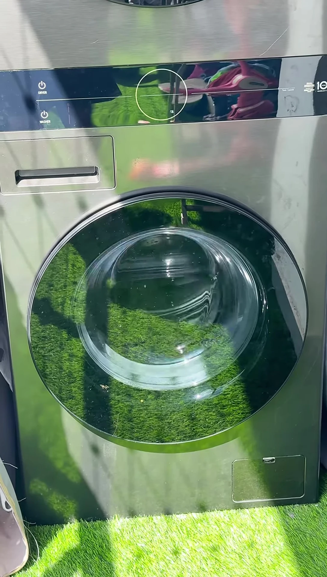 The Washer and Dryer running simultaneously