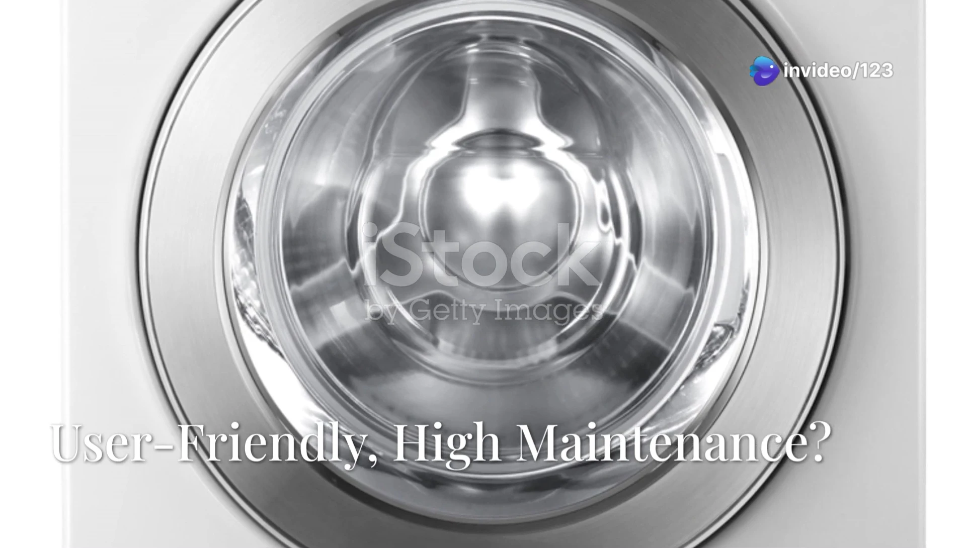 The Whirlpool Smart Front Load Washer with its touchscreen display.
