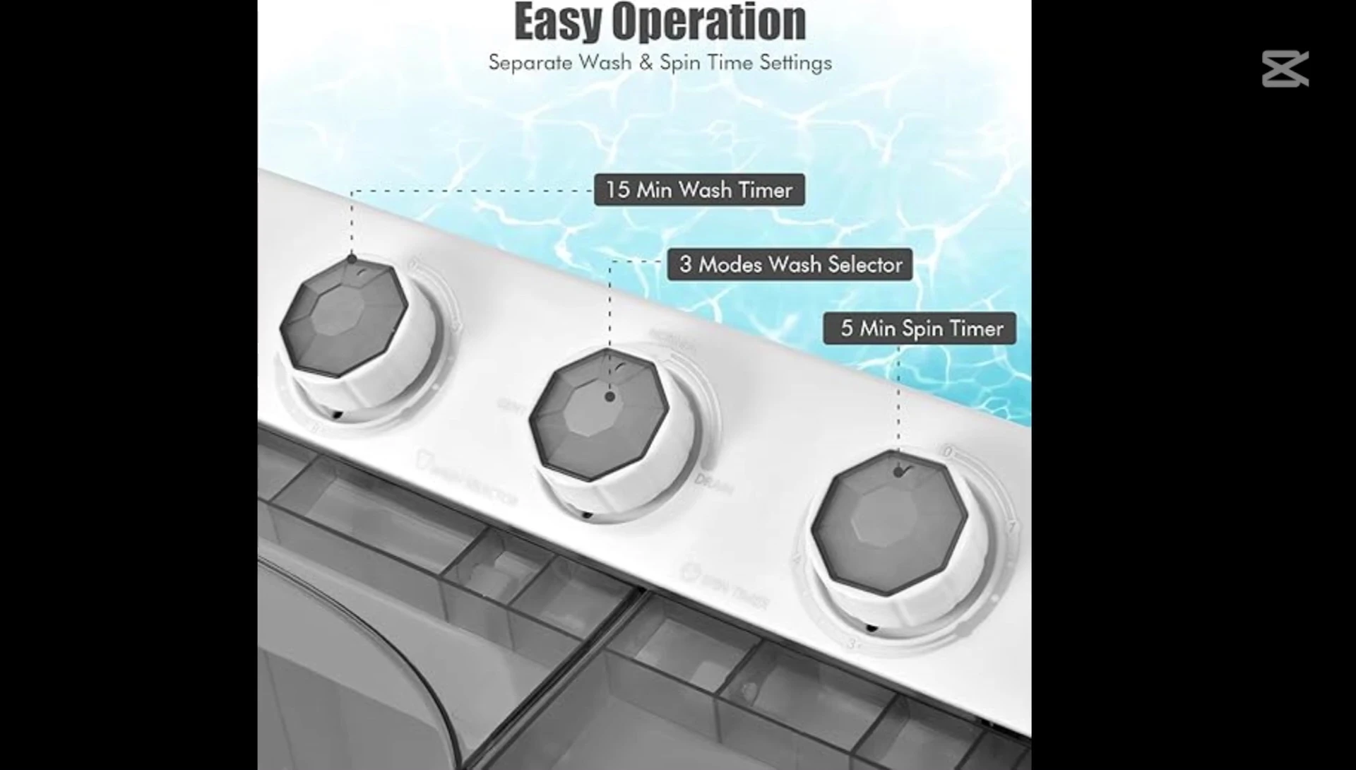 Costway Portable Twin Tub Washing Machine
