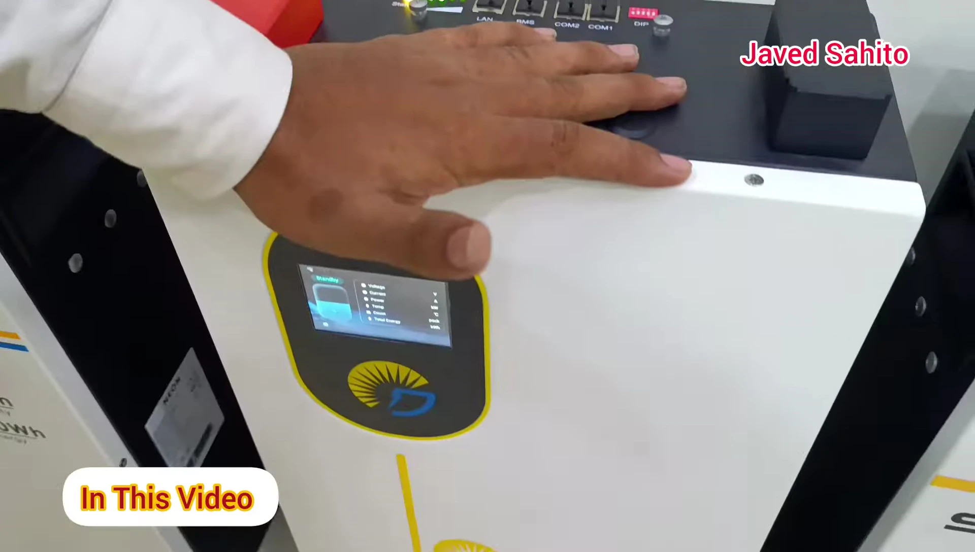 Another shot of a lithium-ion battery with its specifications visible.