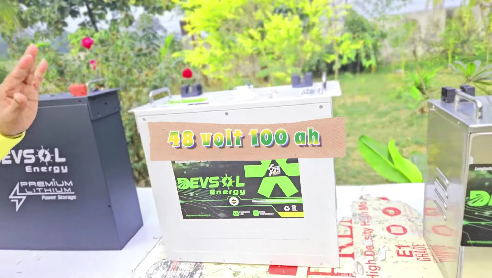 The 48V 100Ah lithium battery discussed in the video