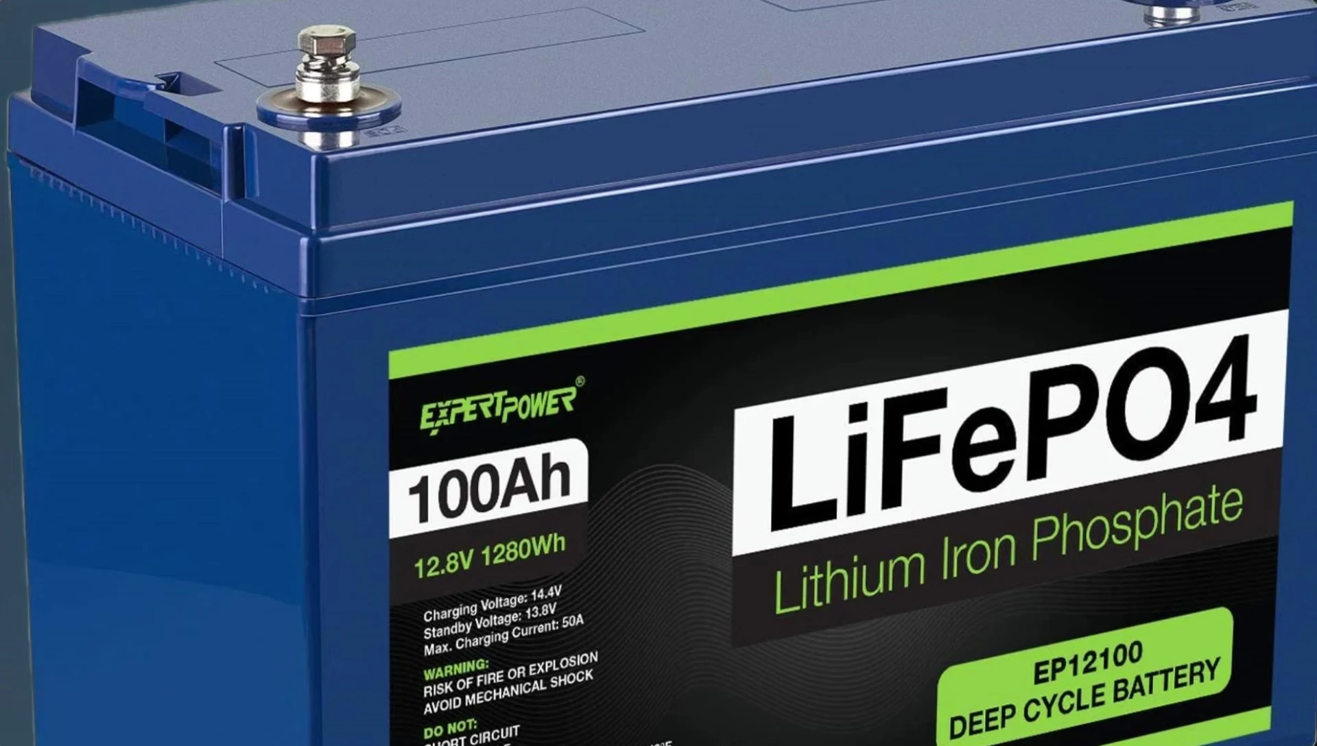 Graph comparing Lithium and Gel battery performance characteristics.